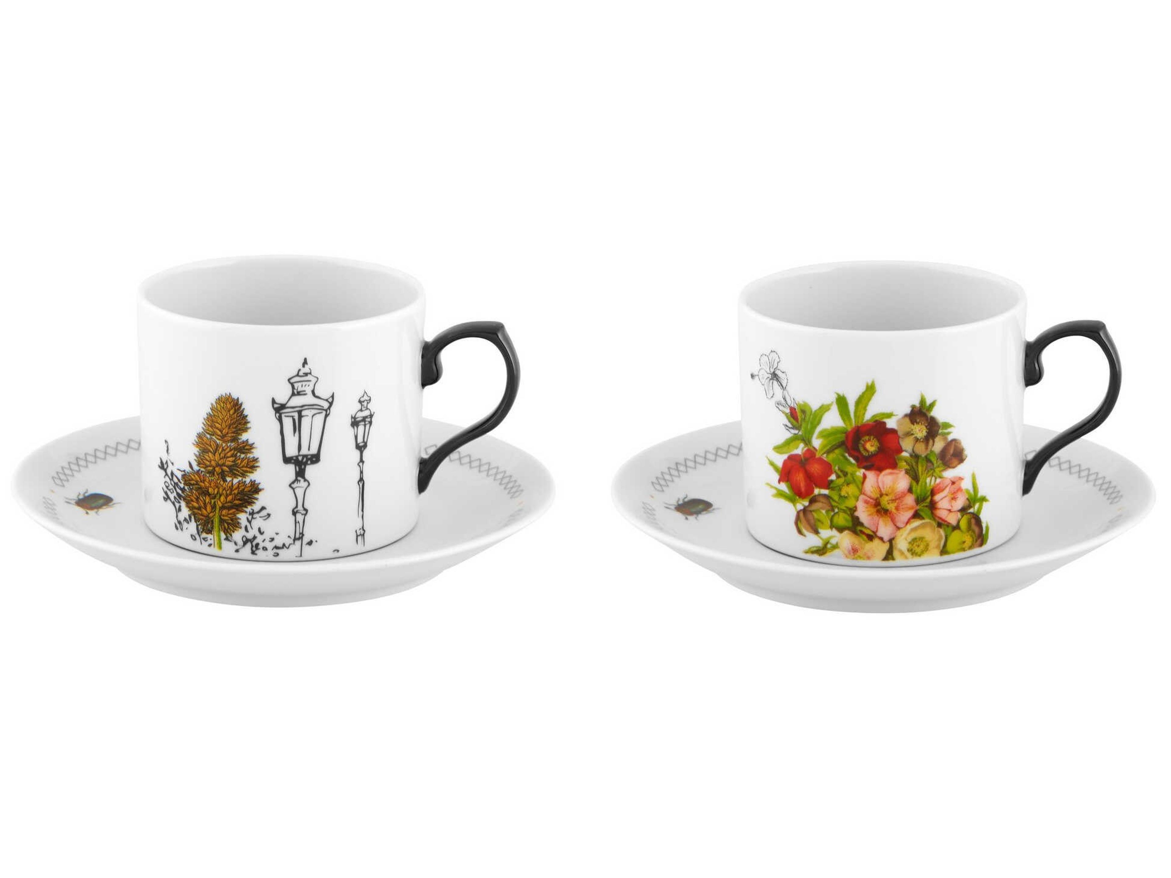 Petites Histoires Tea Cup and Saucers Set of 2