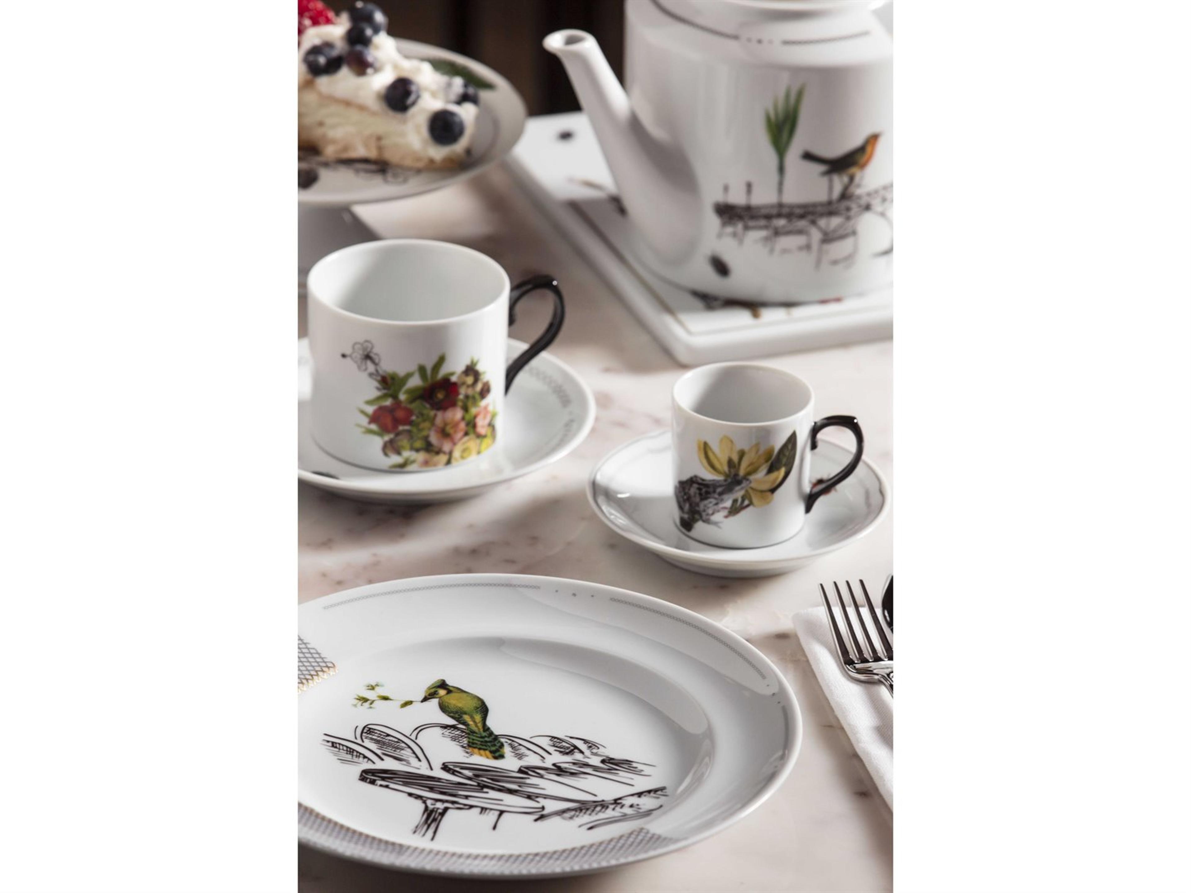 Vista Alegre Petites Histoires Coffee Cup and Saucers Set of 2