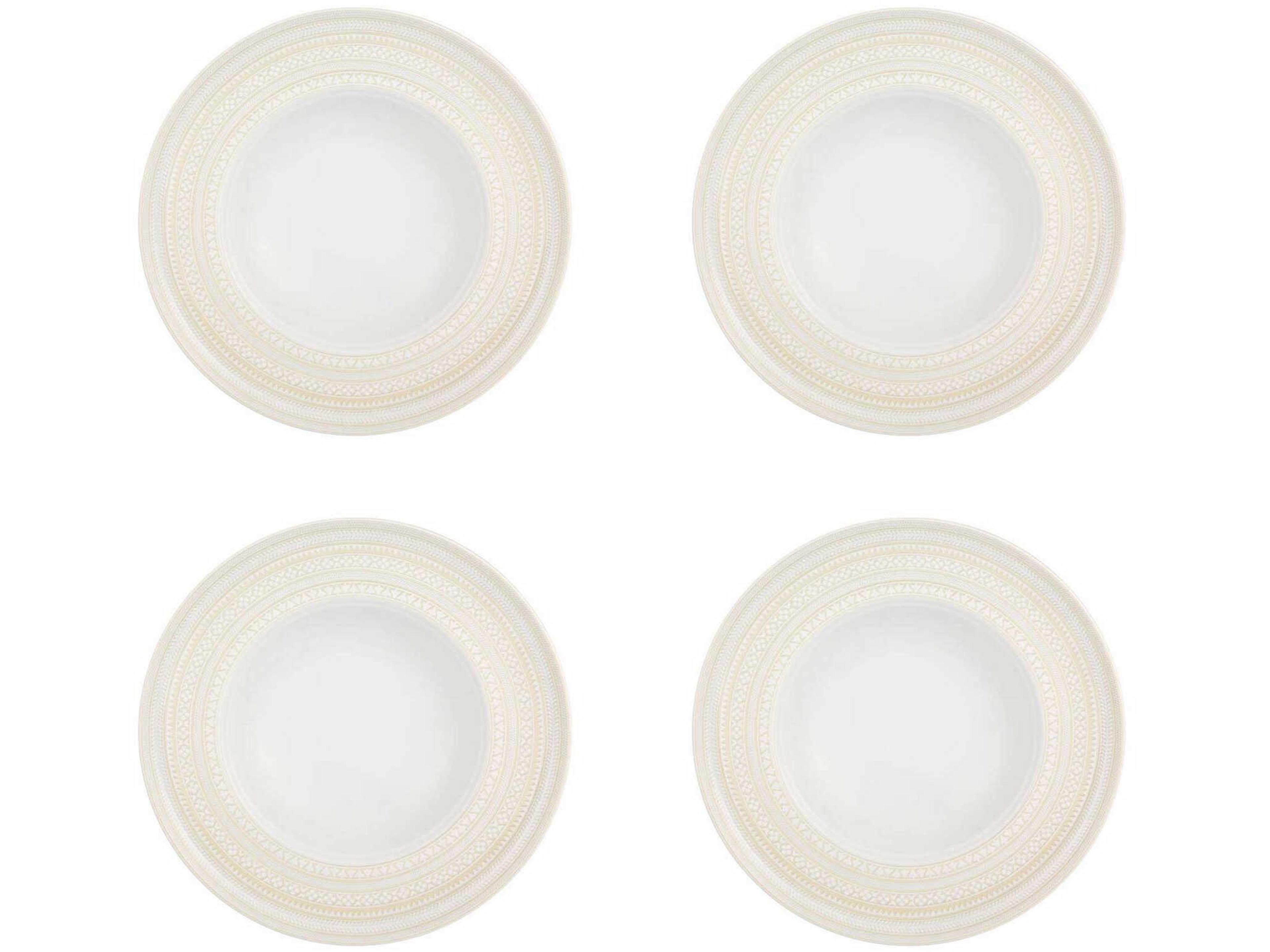 Ivory Soup Plate Set of 4