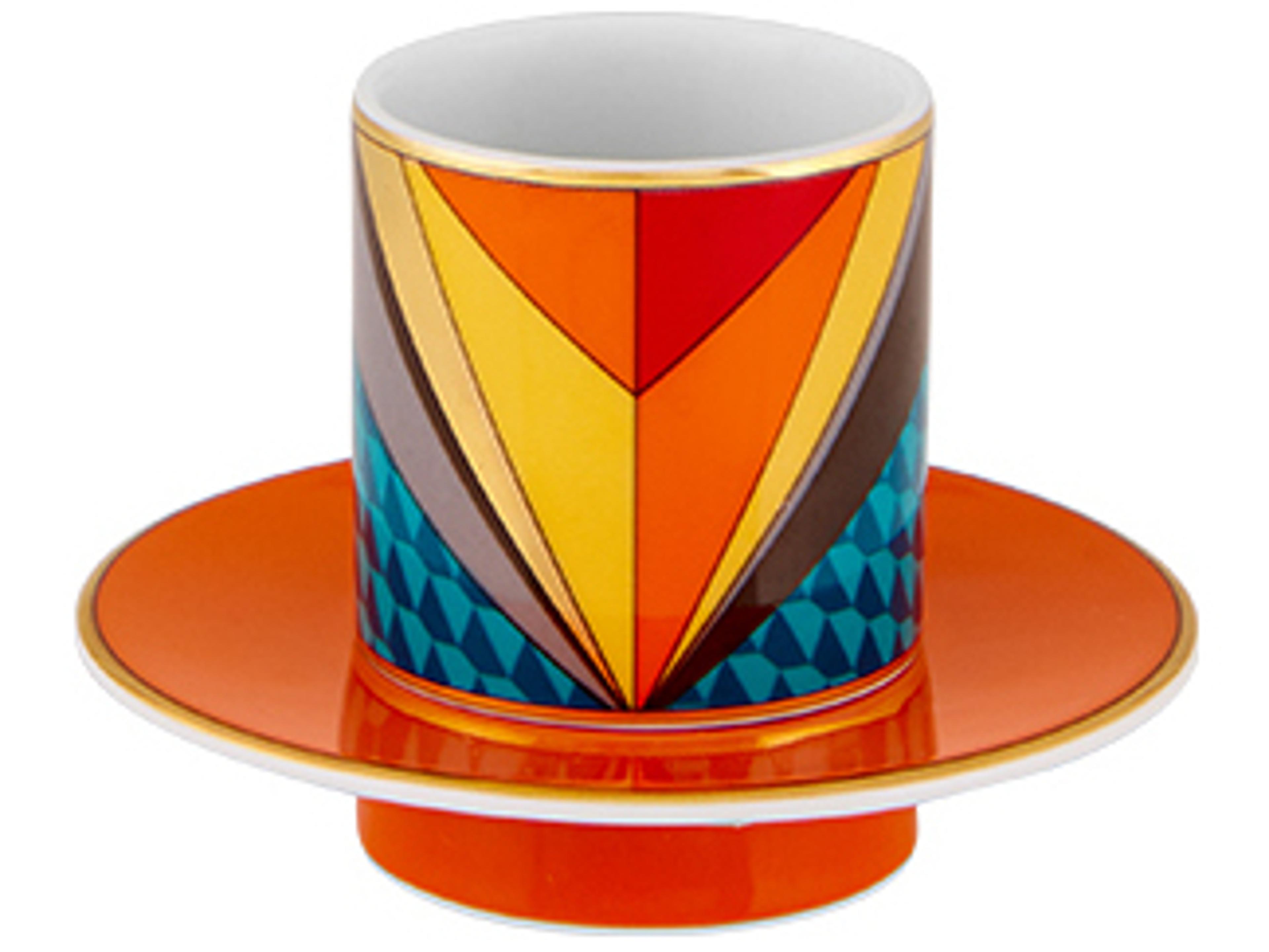 Futurismo Espresso Cups and Saucers Set of 4