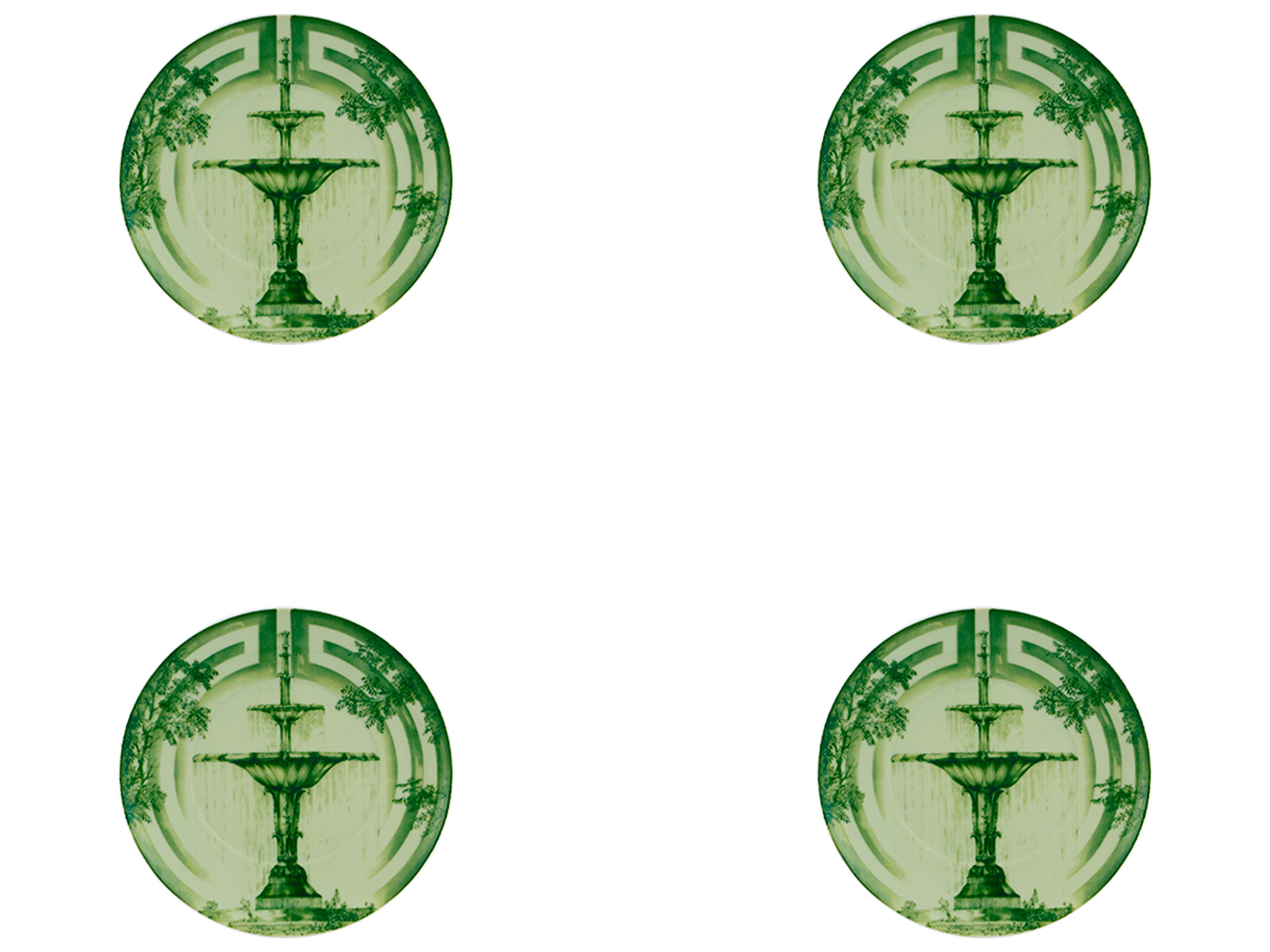 The Meaning Green Bread and Butter Set of 4