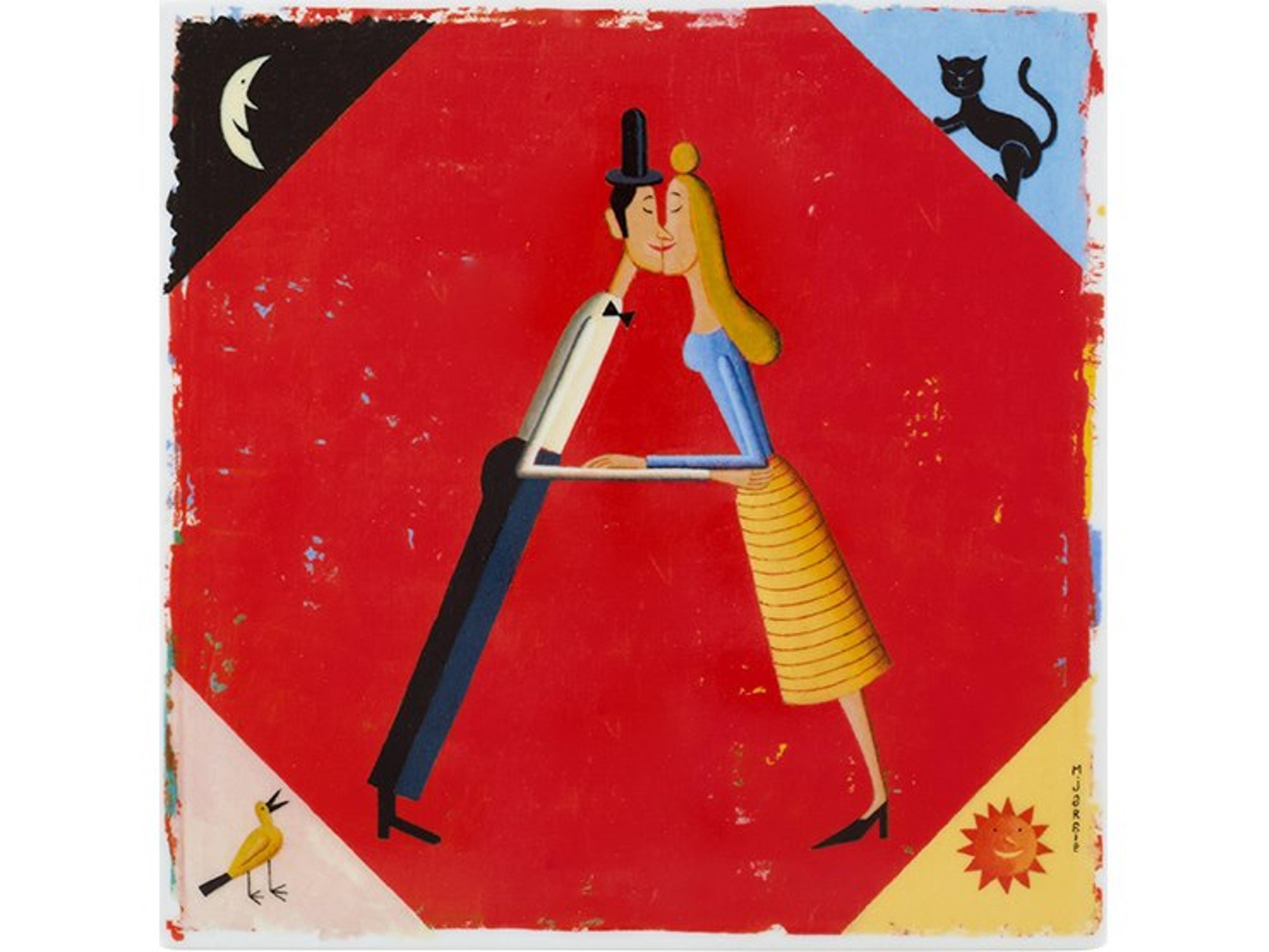 Vida Porcelain Plaque Letter A