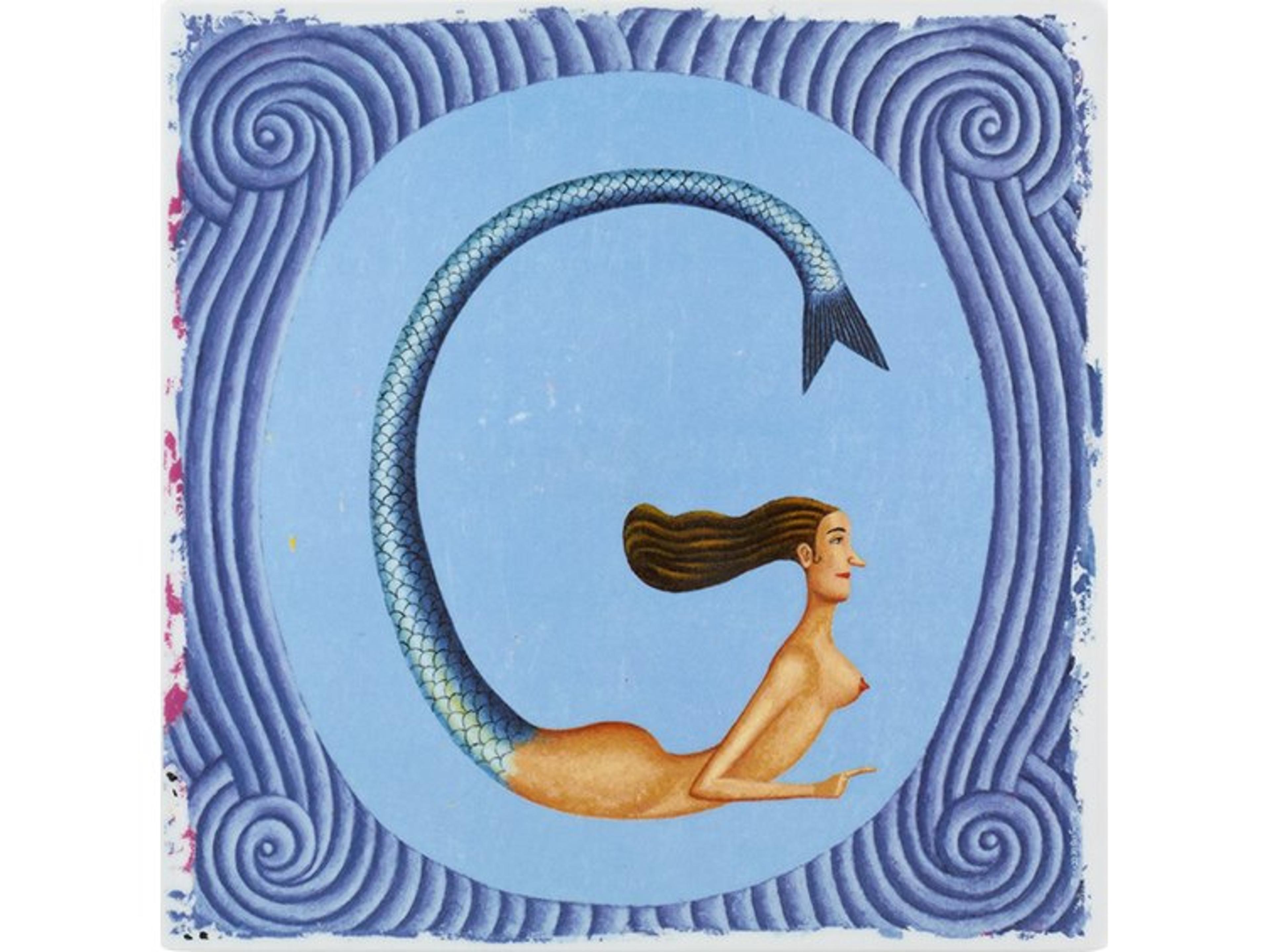 Vida Porcelain Plaque Letter G