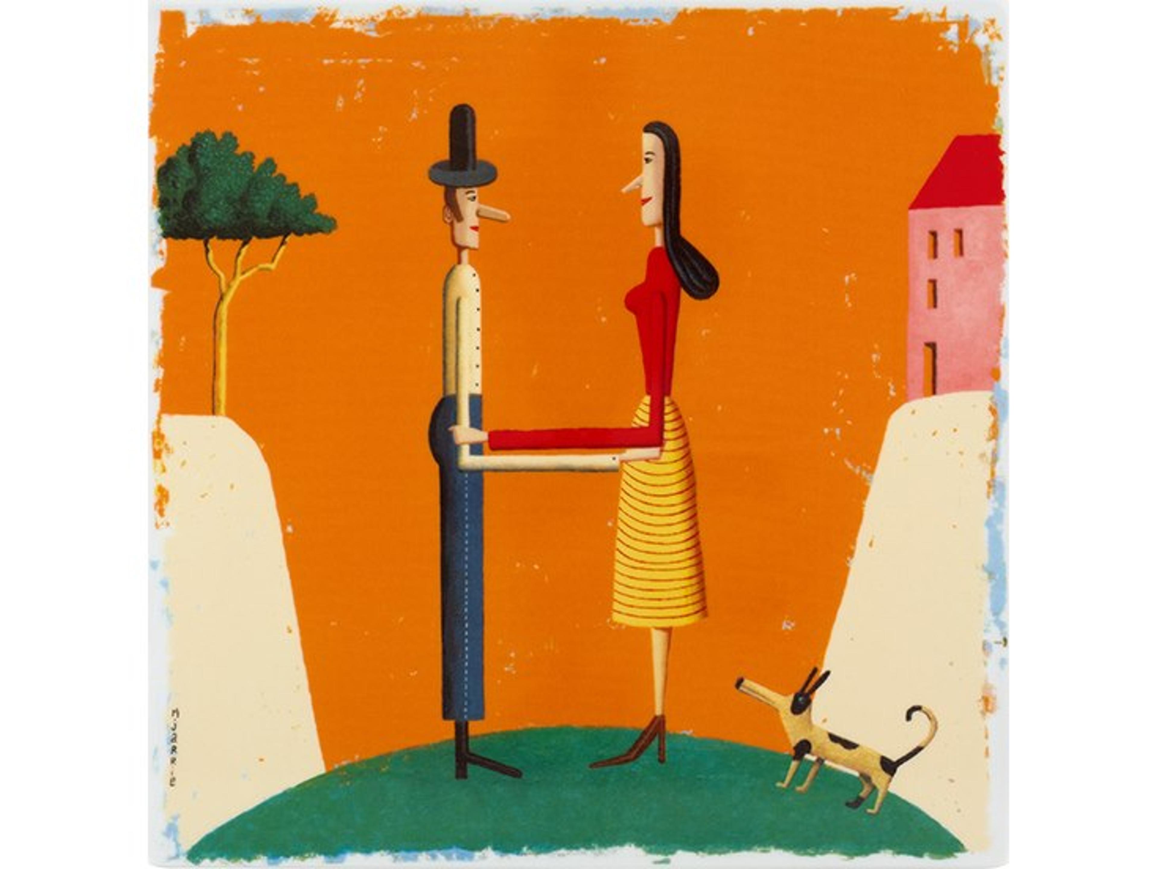 Vida Porcelain Plaque Letter H