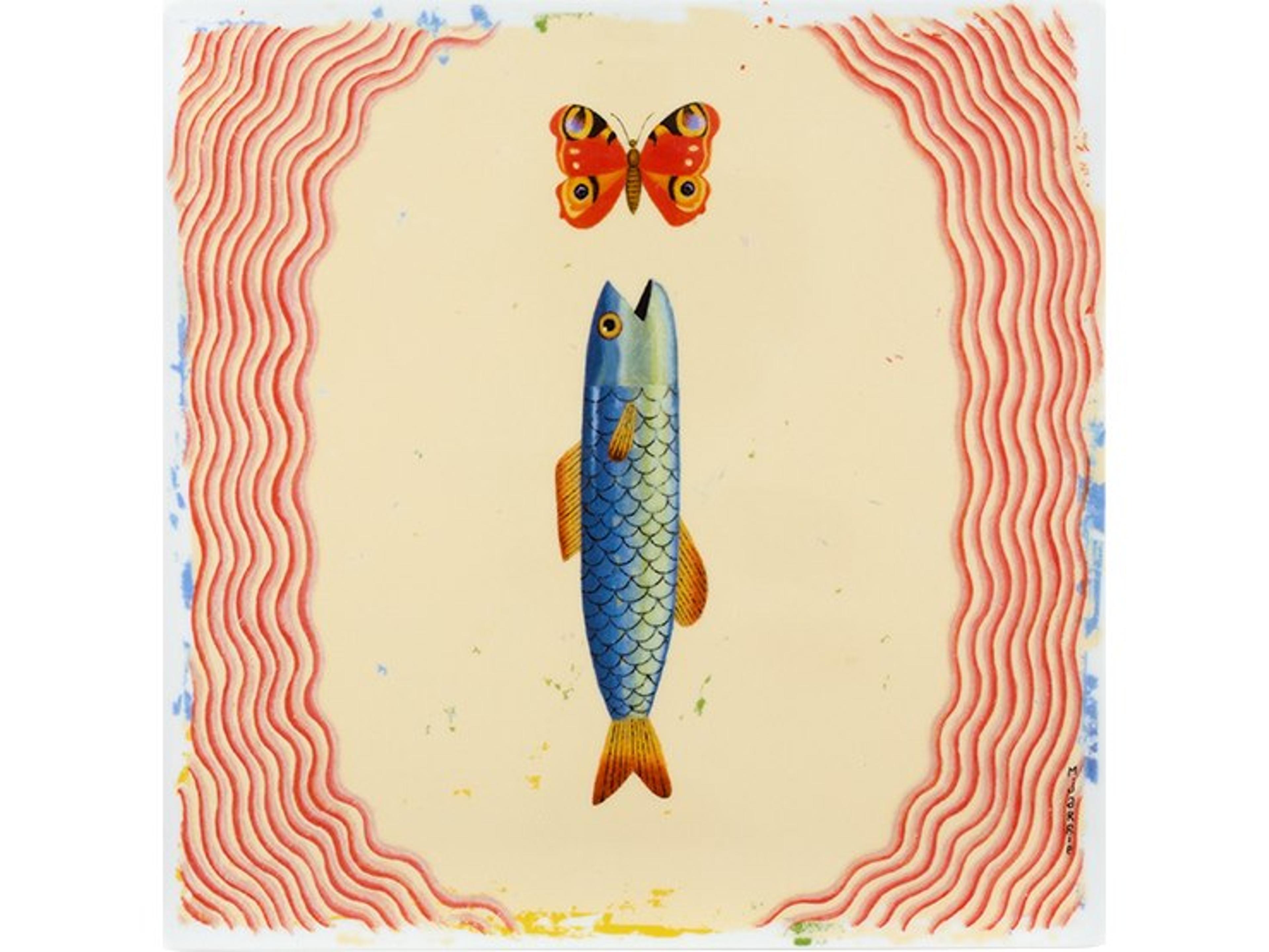 Vida Porcelain Plaque Letter I