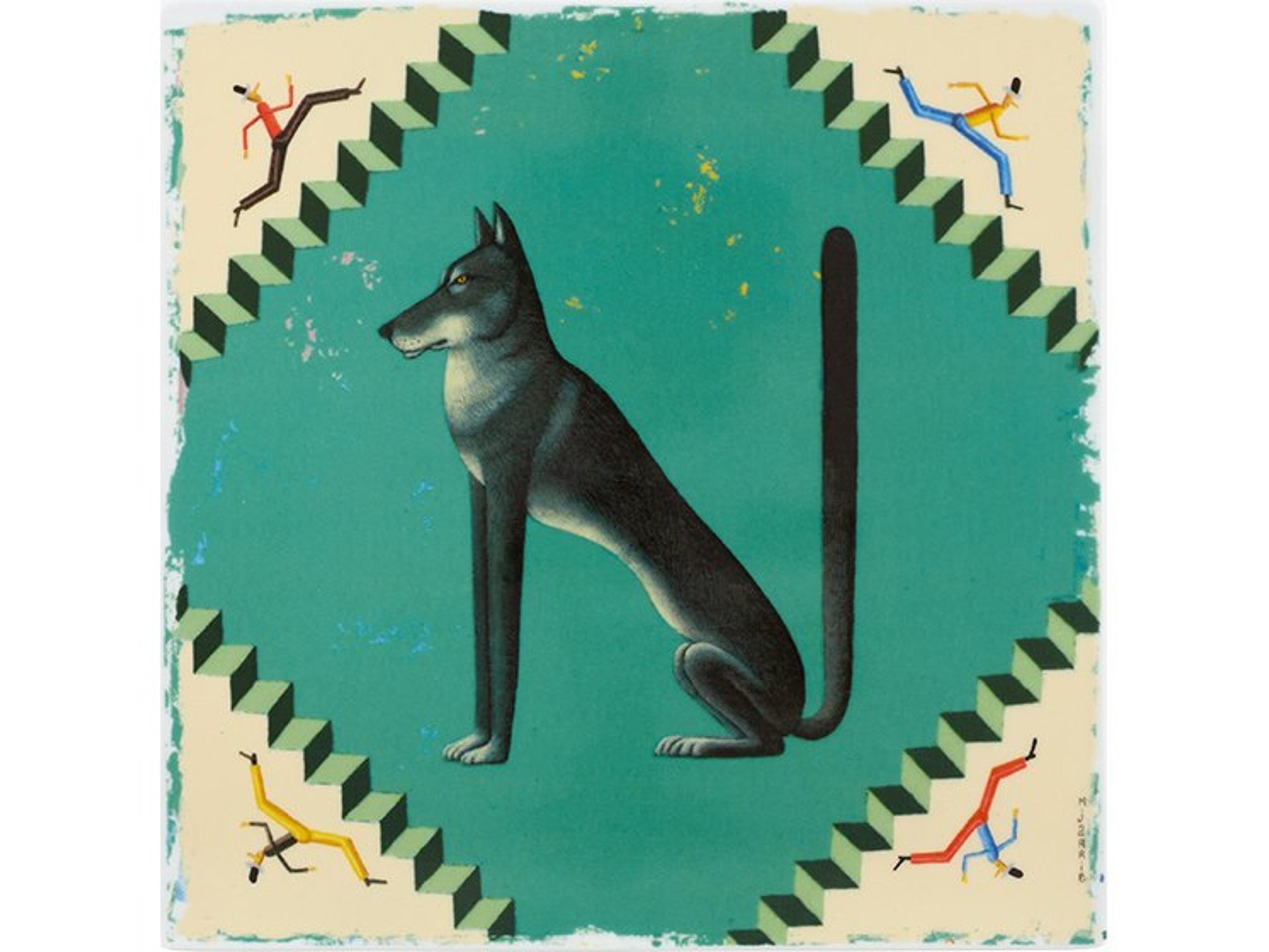 Vida Porcelain Plaque Letter N