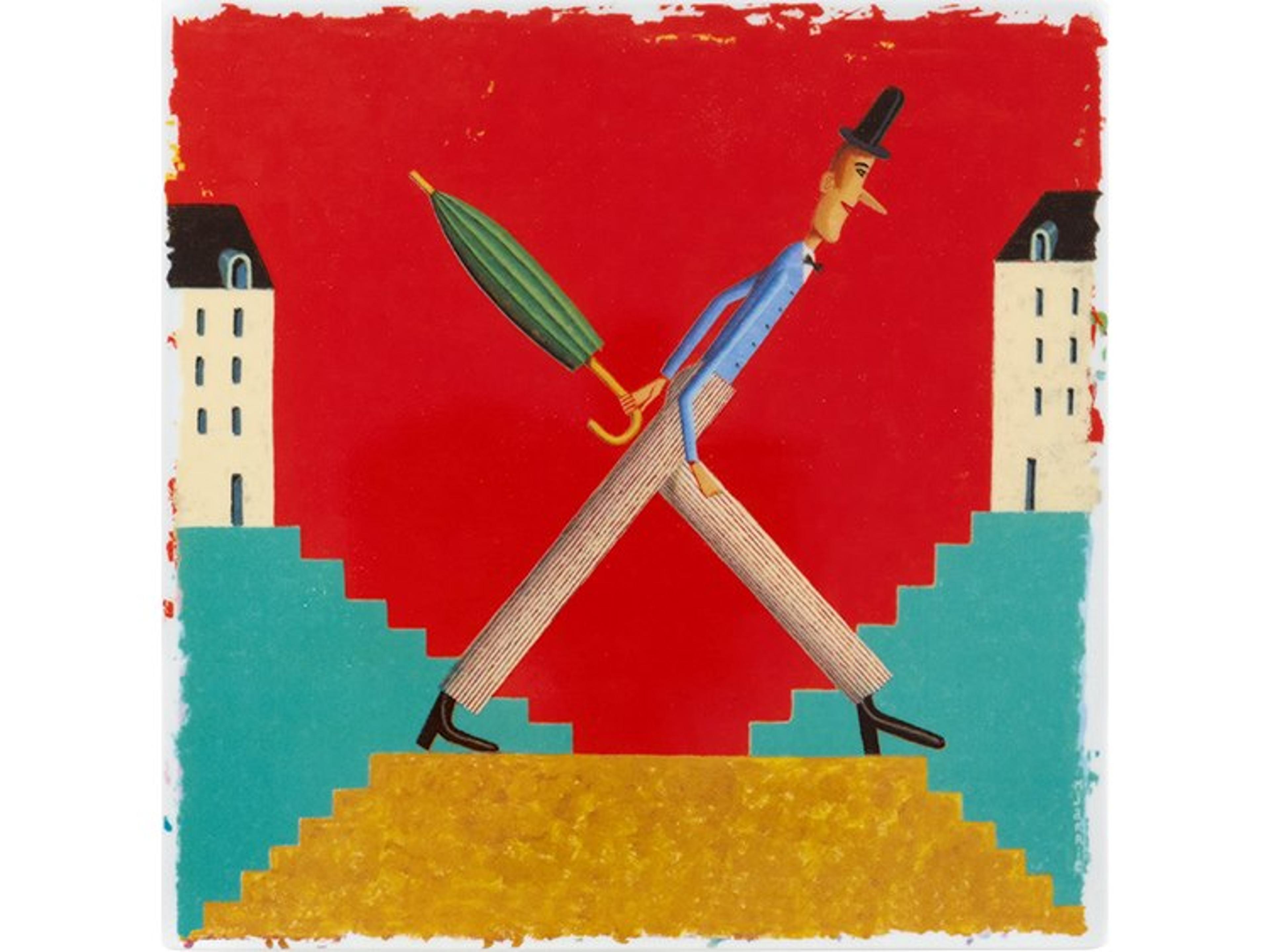 Vida Porcelain Plaque Letter X