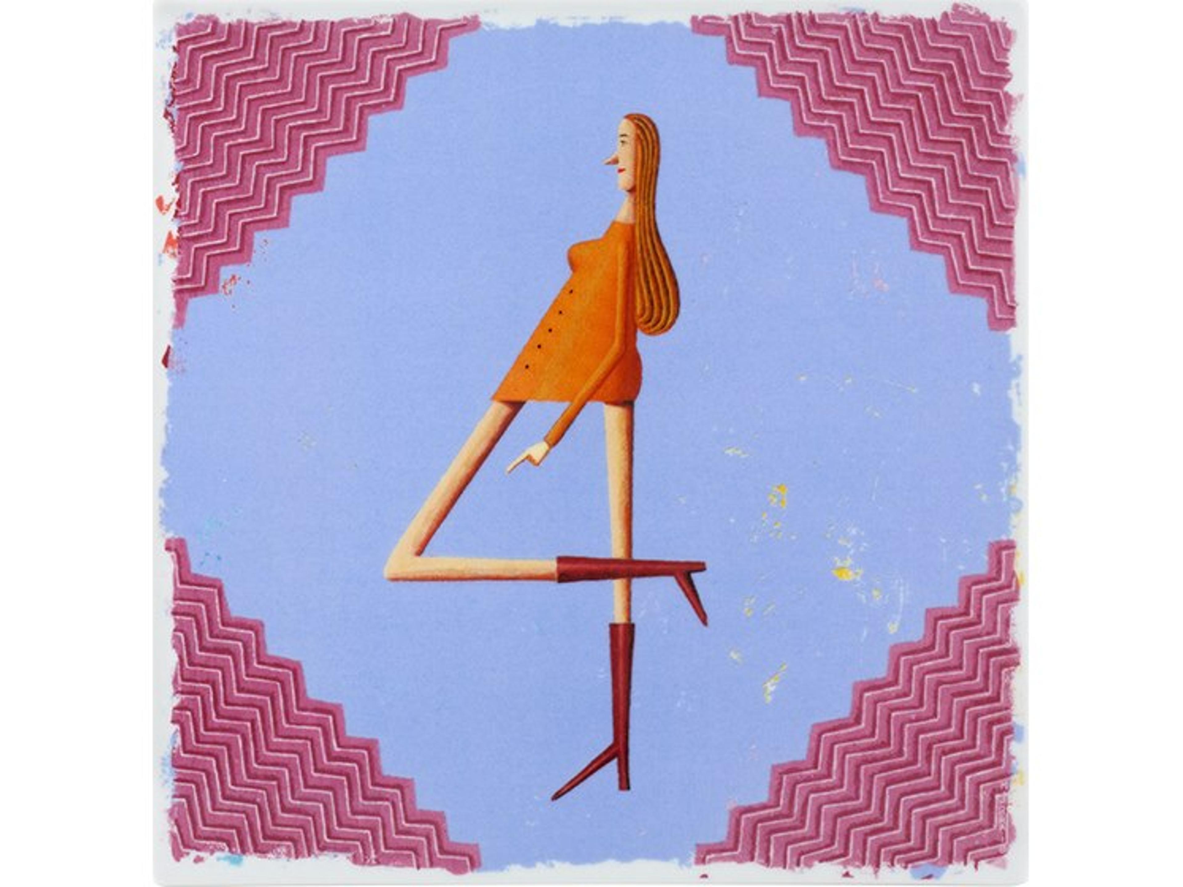 Vida Porcelain Plaque Number 4