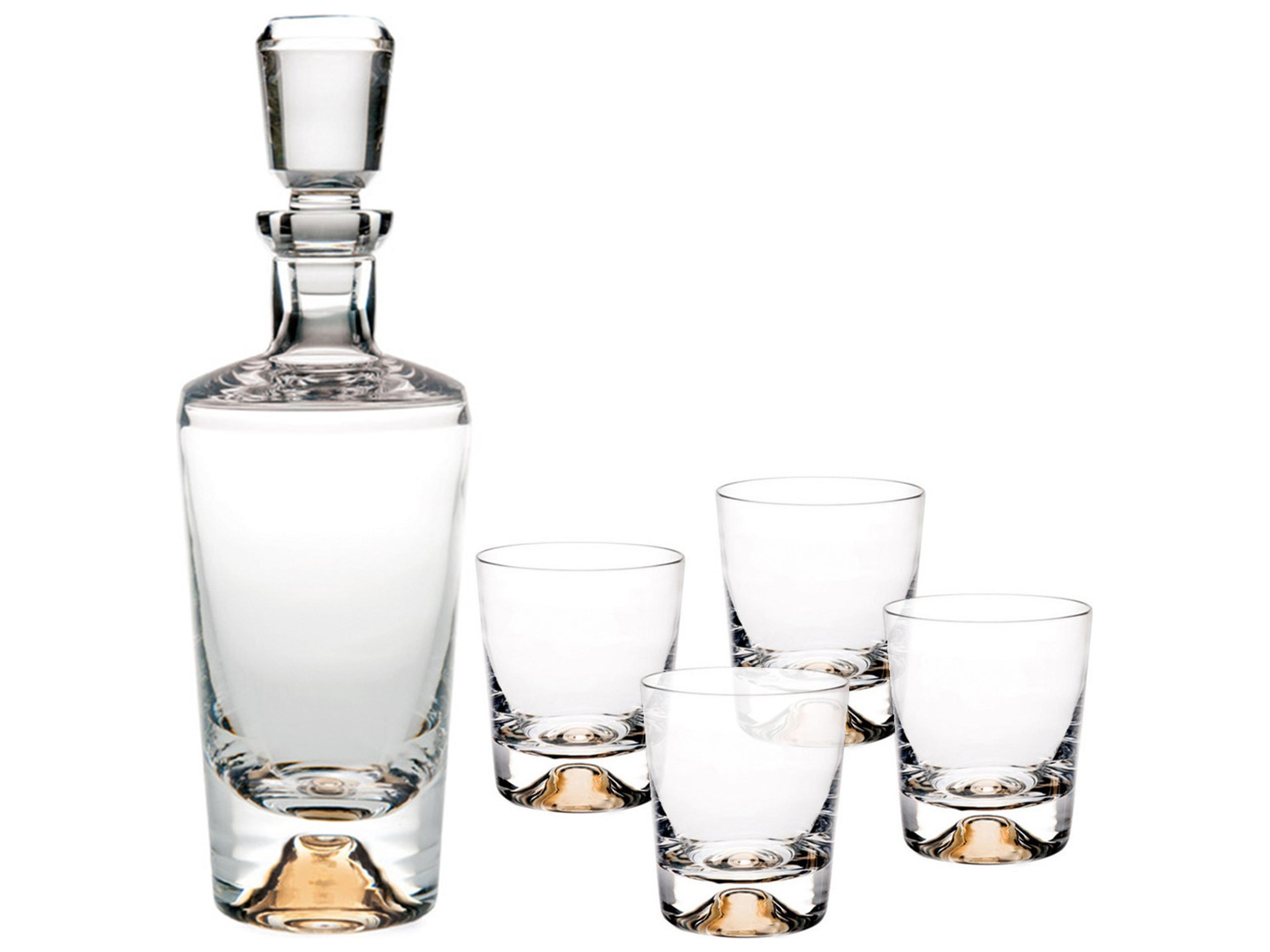 Olympos Whisky Decanter and 4 Old Fashion Glasses
