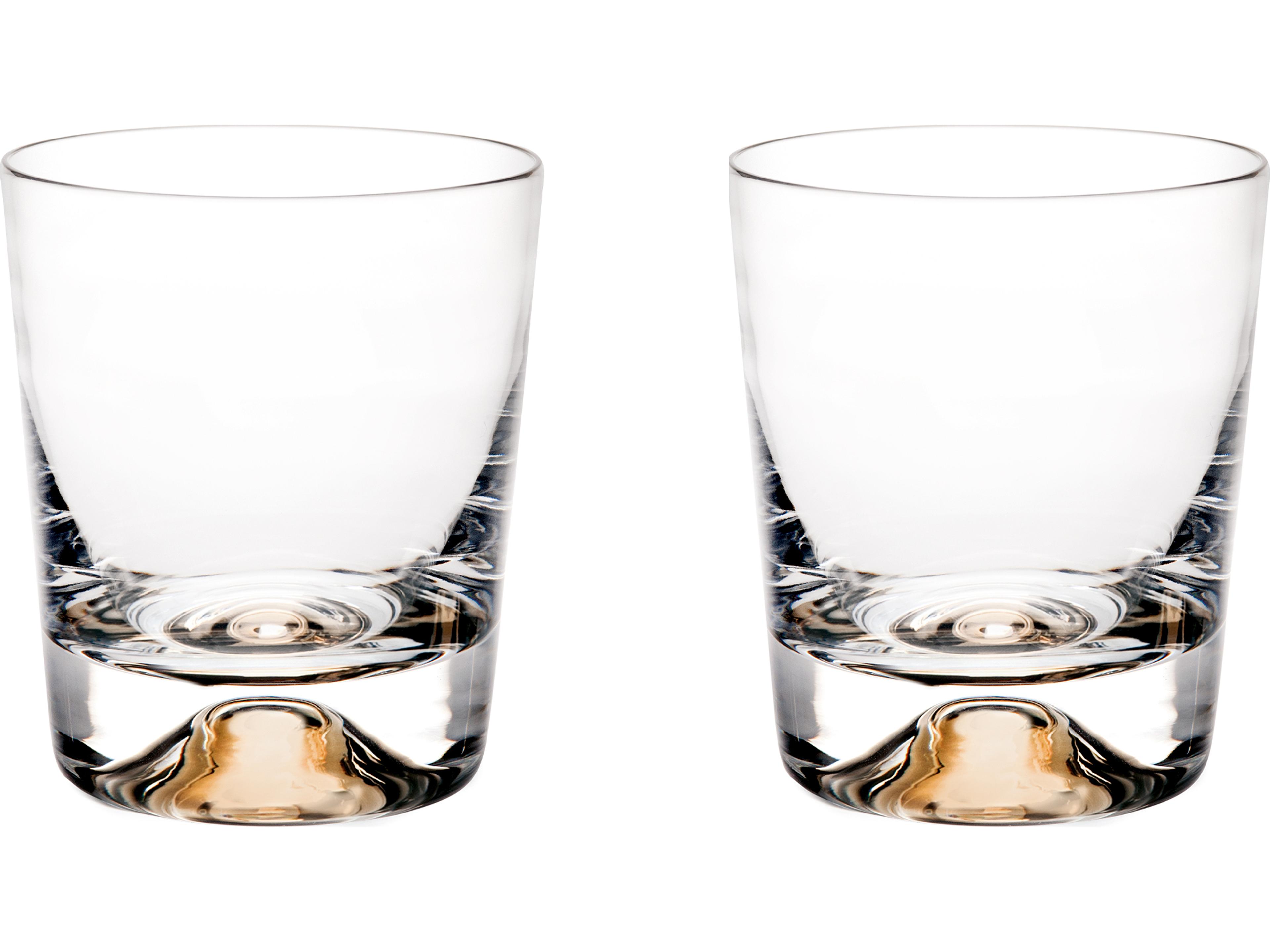Olympos Old Fashion Glass with Gold Set of 2