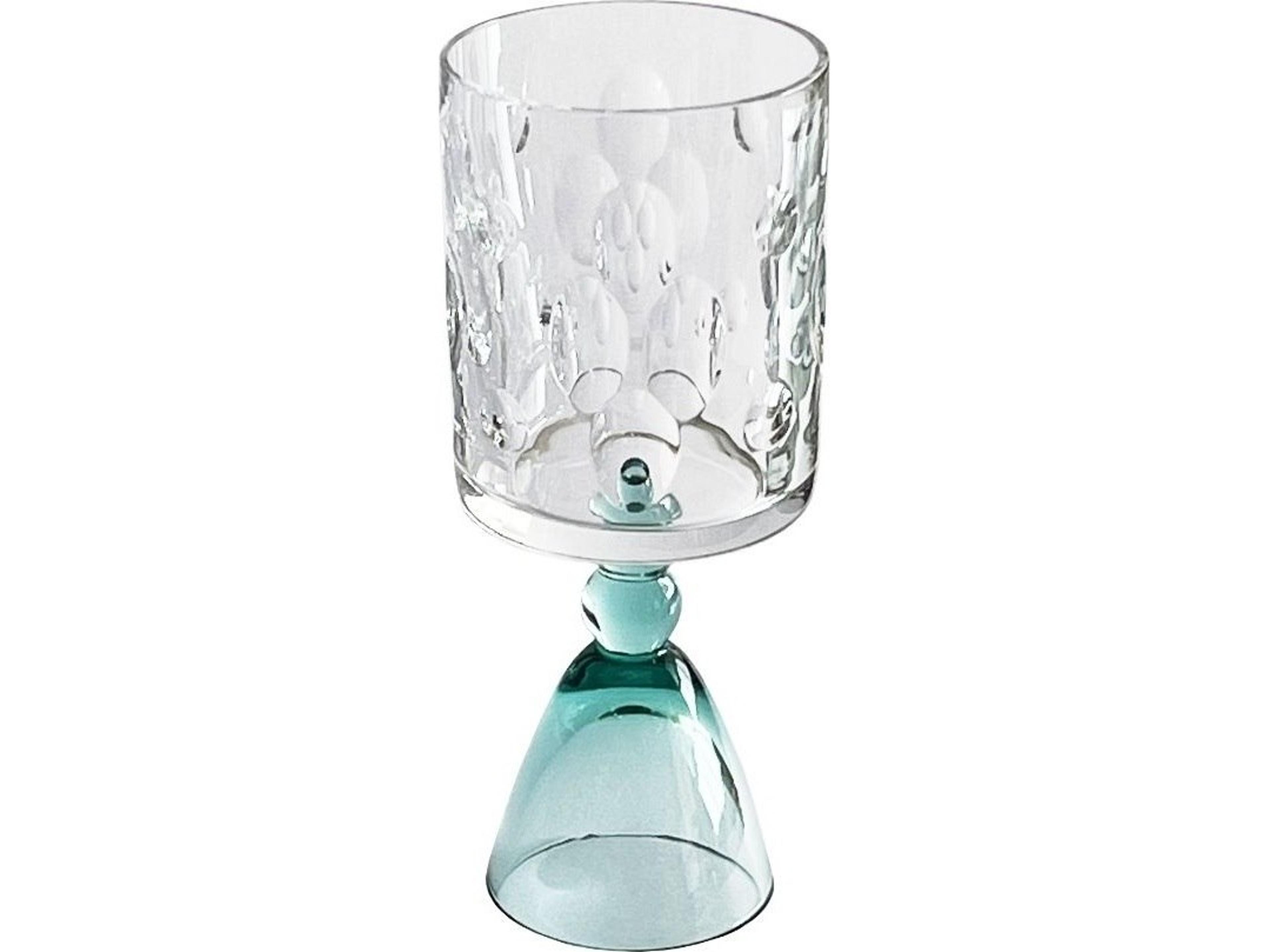 Lacroix Reve De Cristal "Suerte" Aigue-Marine Wine Goblet