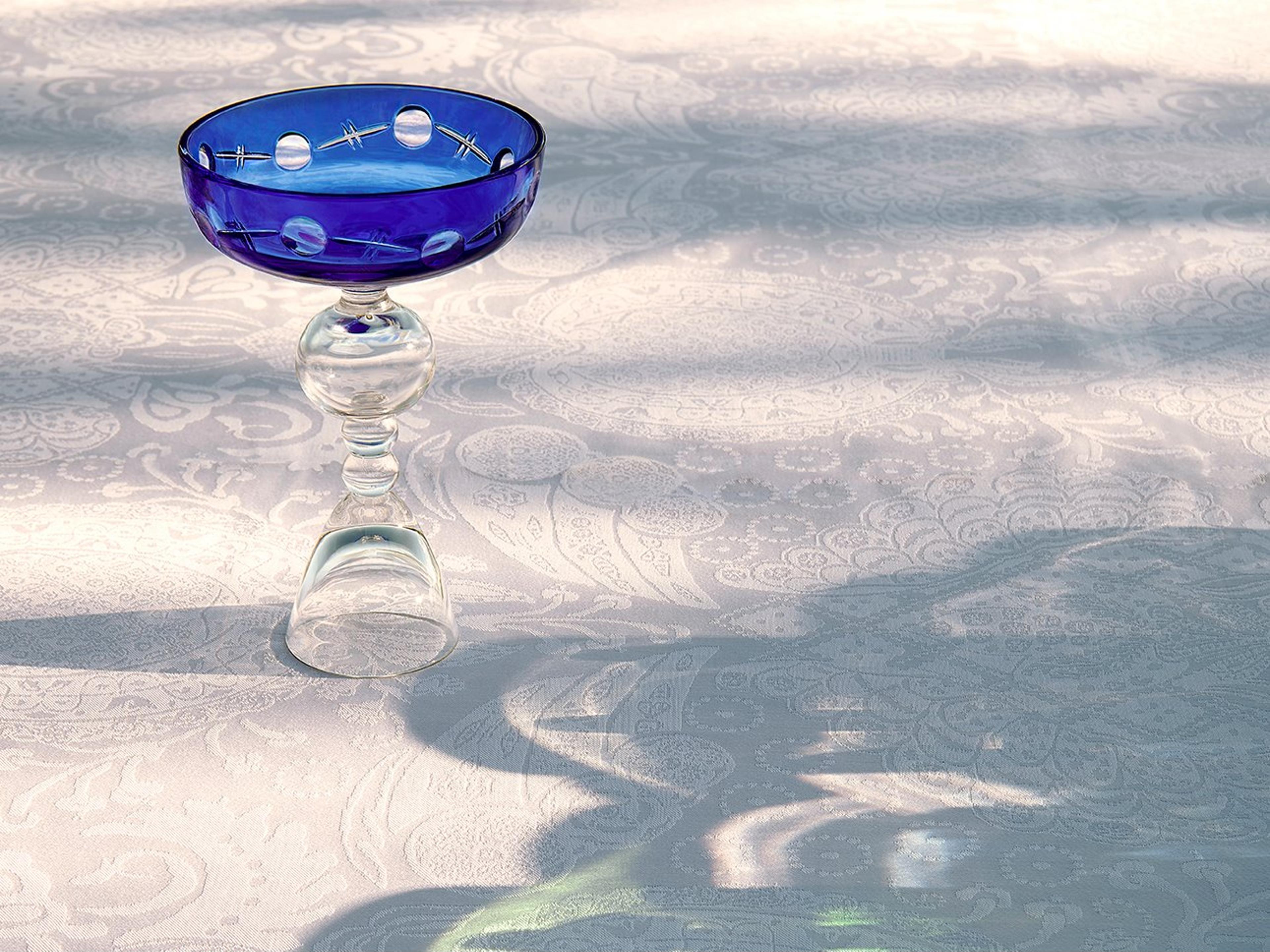 Vista Alegre Lacroix Reve De Cristal "Soir de Fete" Lapis Champagne Coupe