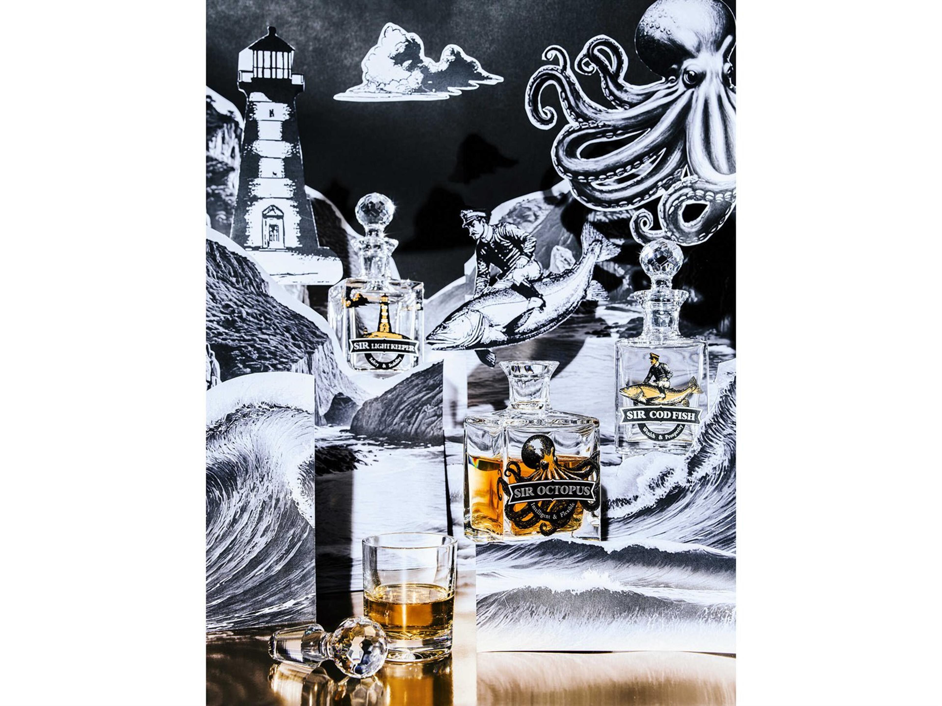 Vista Alegre Sirs of the Sea Octopus Mini Bar