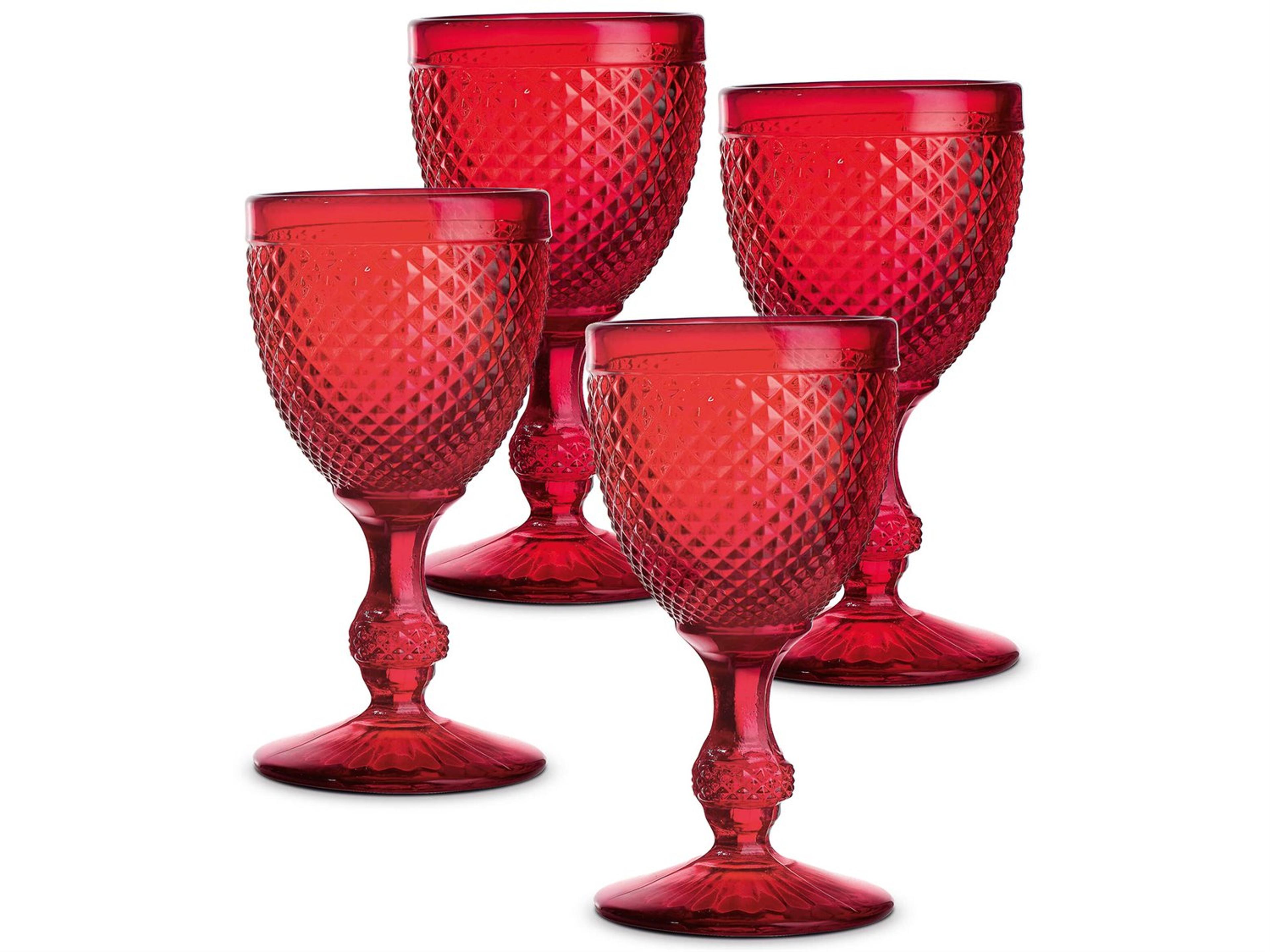 Bicos Red Water Goblet Set of 4