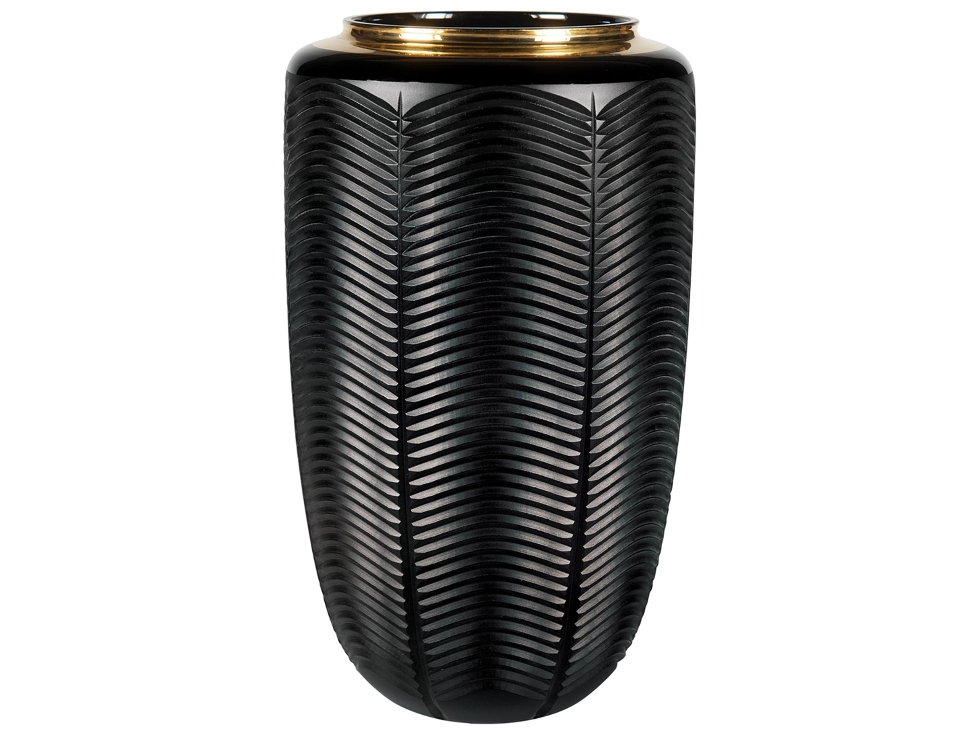 Jet Black Large Vase