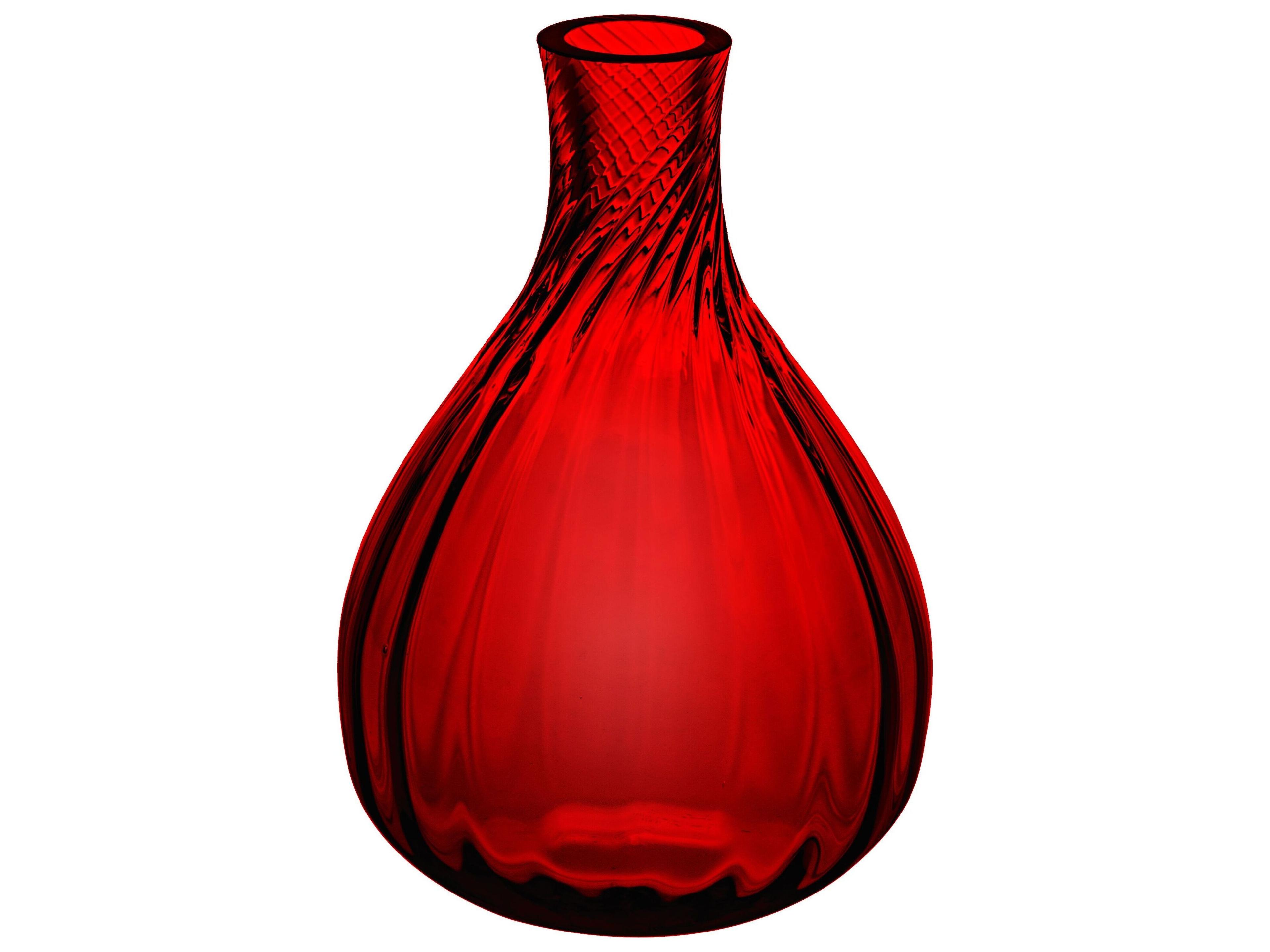 Color Drop Red Bud Vase