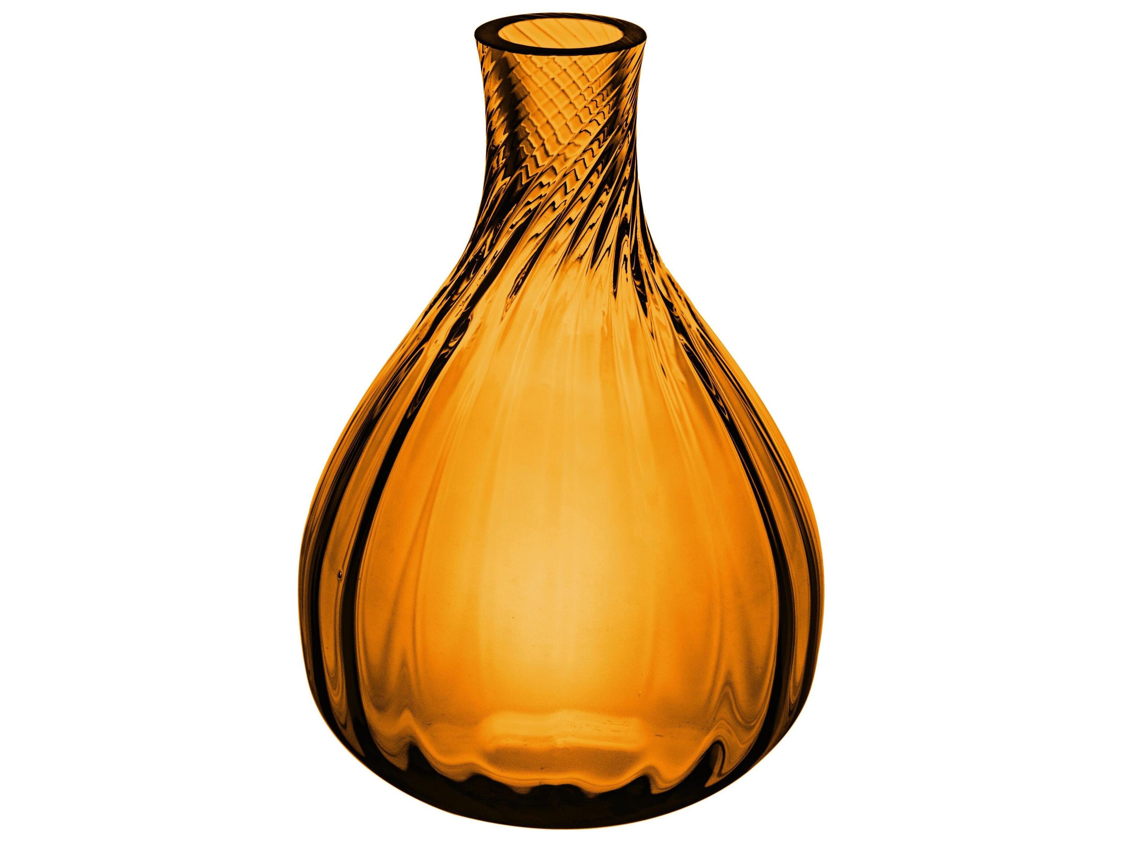 Color Drop Amber Bud Vase