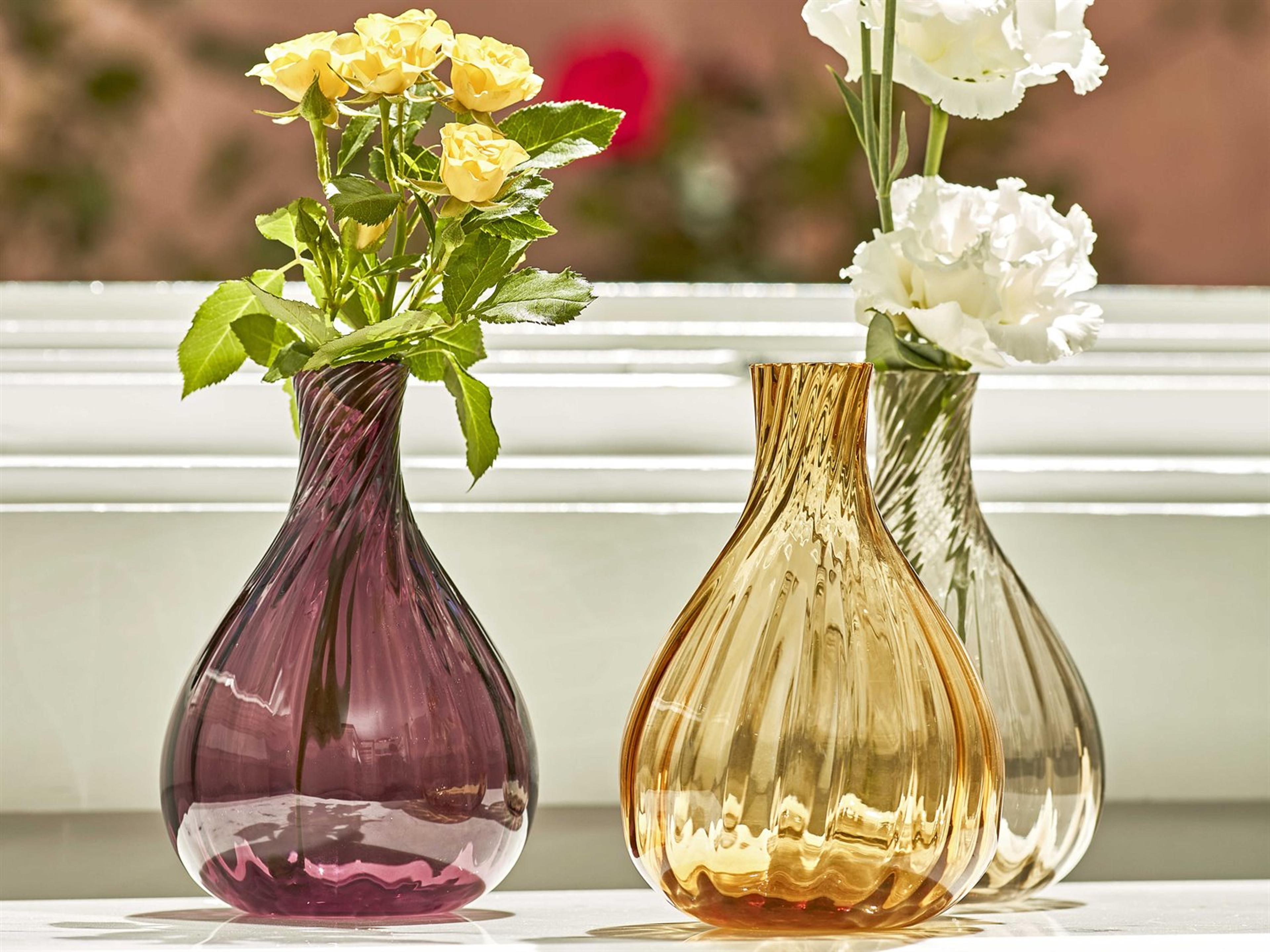 Vista Alegre Color Drop Amber Bud Vase