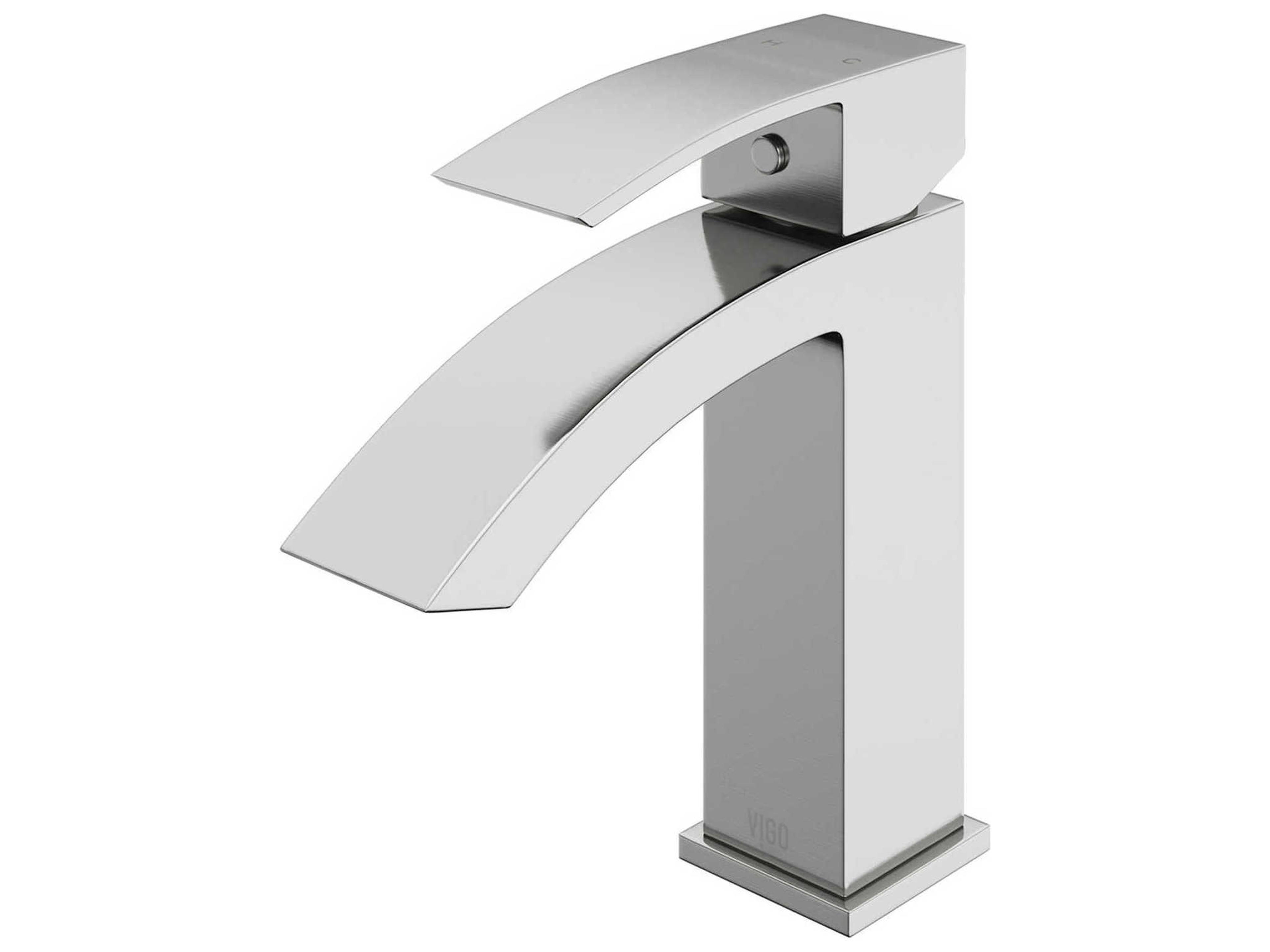 Satro Brushed Nickel 1-Handle Vessel Waterfall Bathroom Faucet