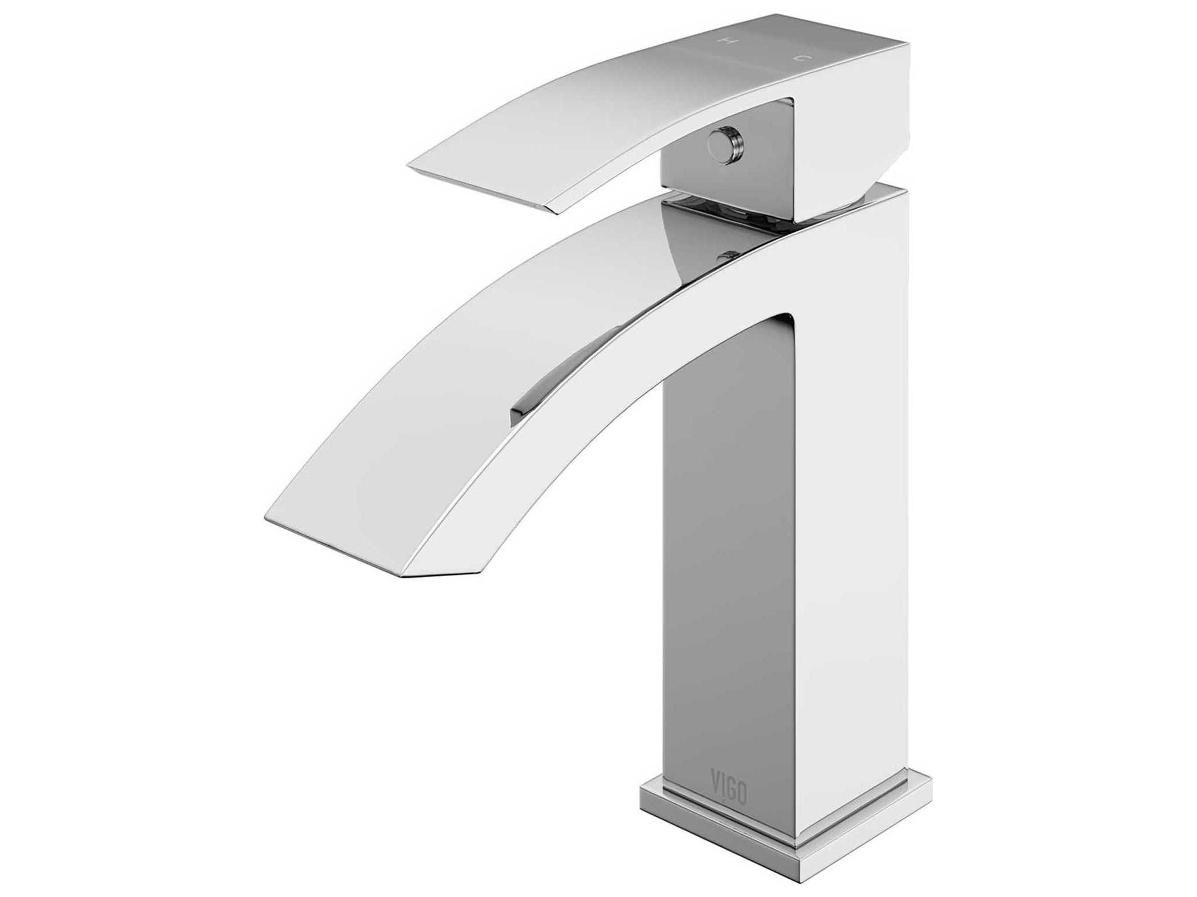 Satro Chrome 1-Handle Vessel Waterfall Bathroom Faucet