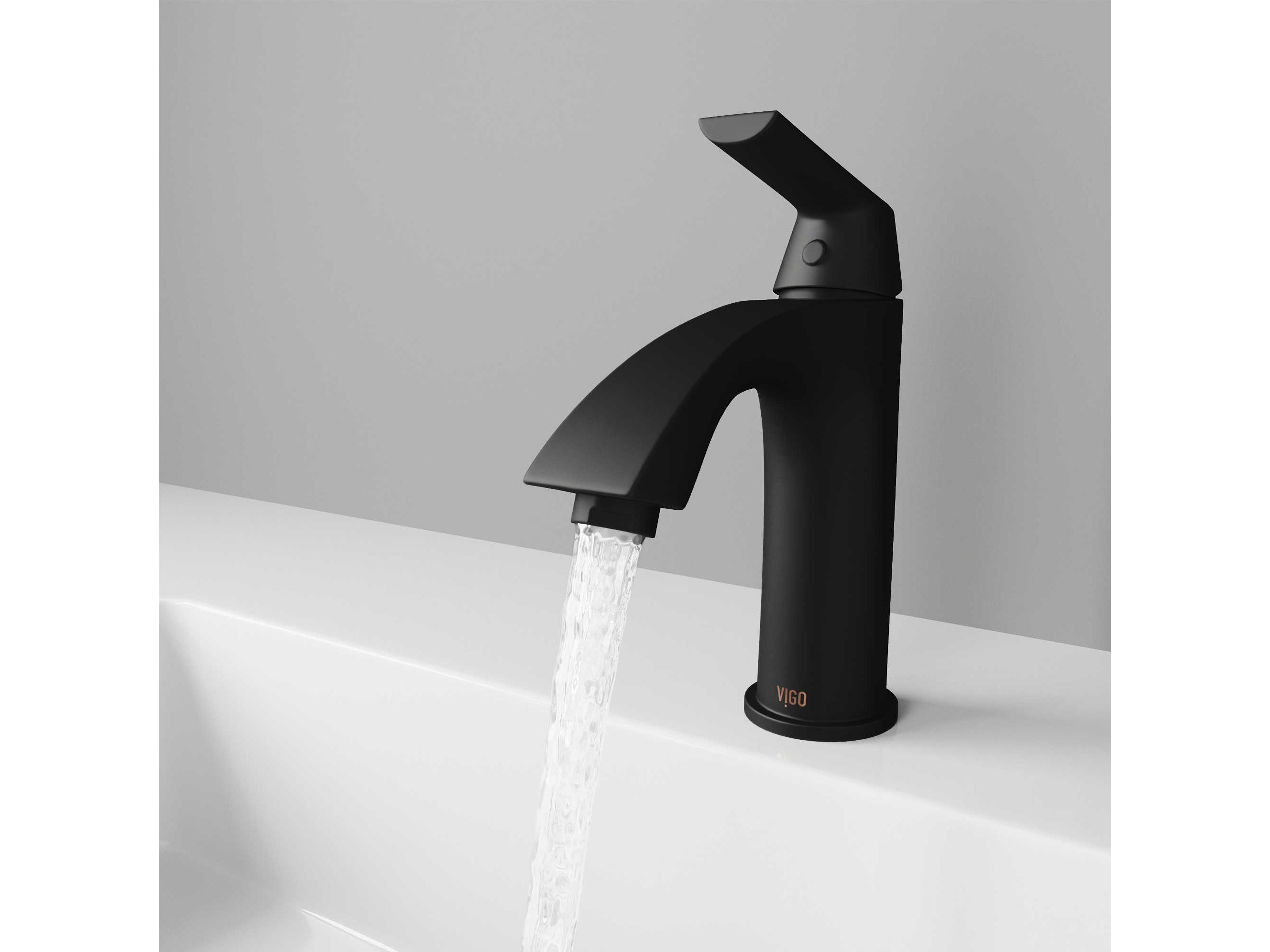 Vigo Penela Matte Black 1-Handle Vessel ADA Bathroom Faucet