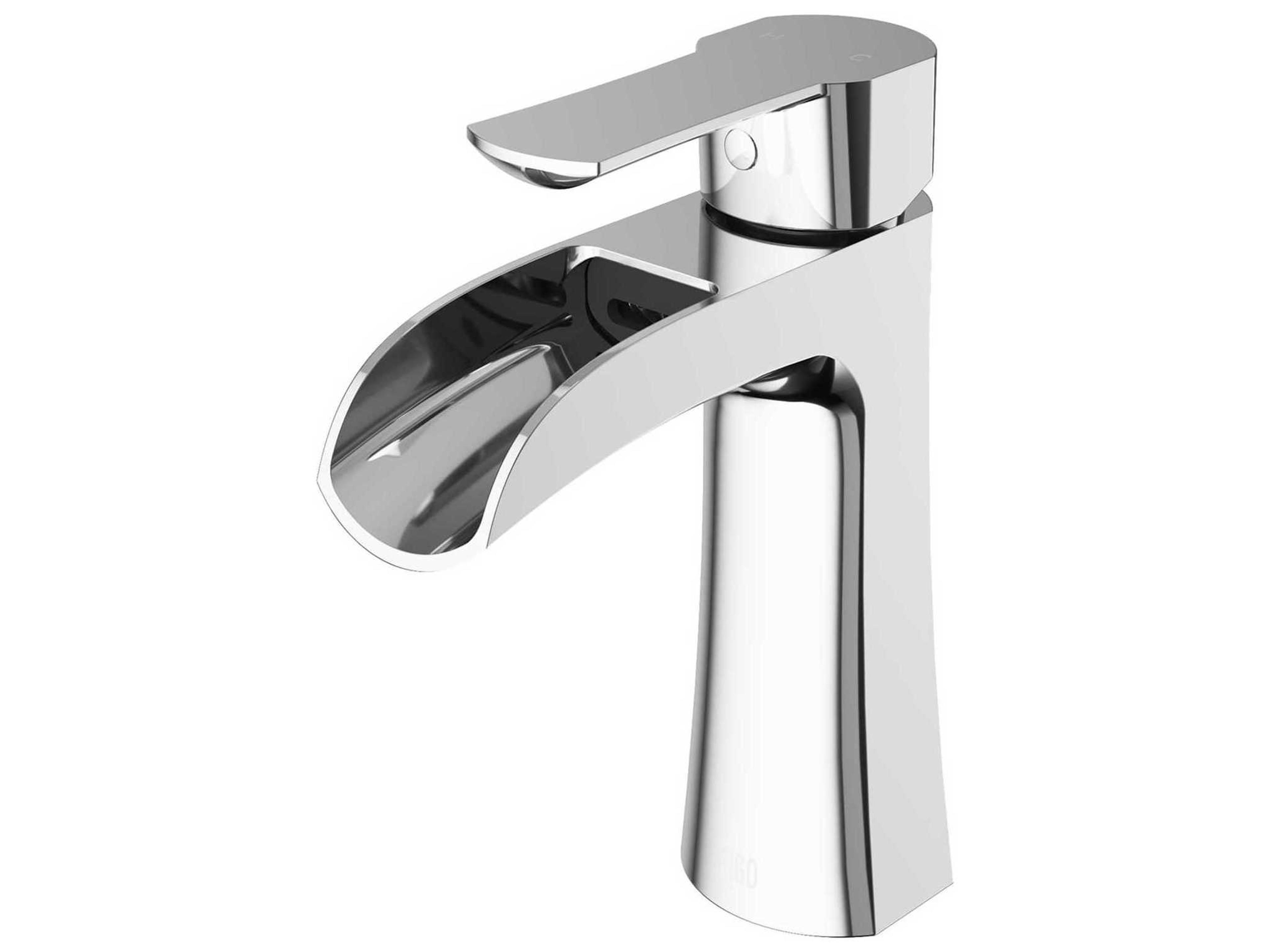 Paloma Chrome 1-Handle Waterfall Vessel Bathroom Faucet