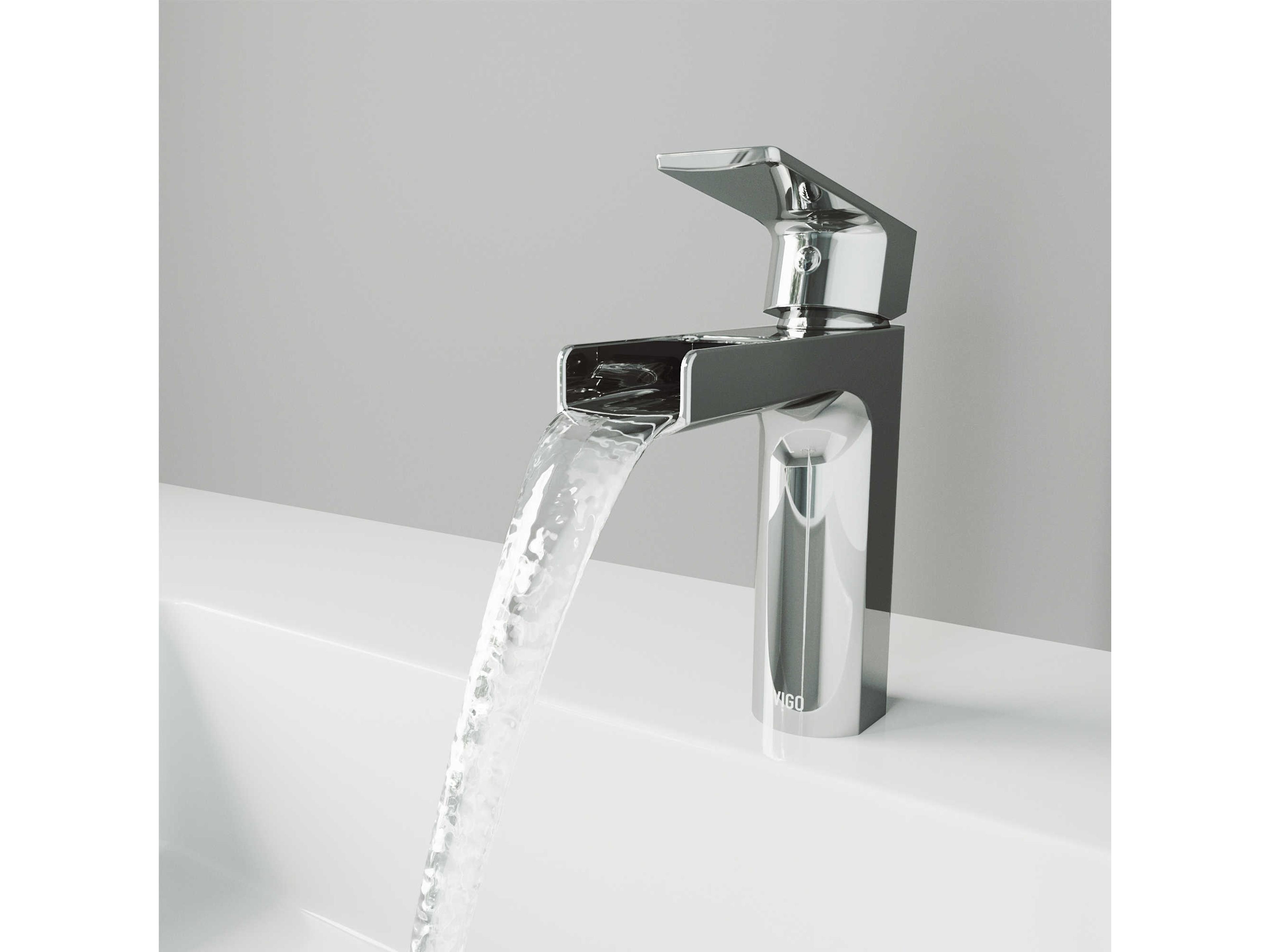 Vigo Ileana Chrome 1-Handle Waterfall Vessel Bathroom Faucet