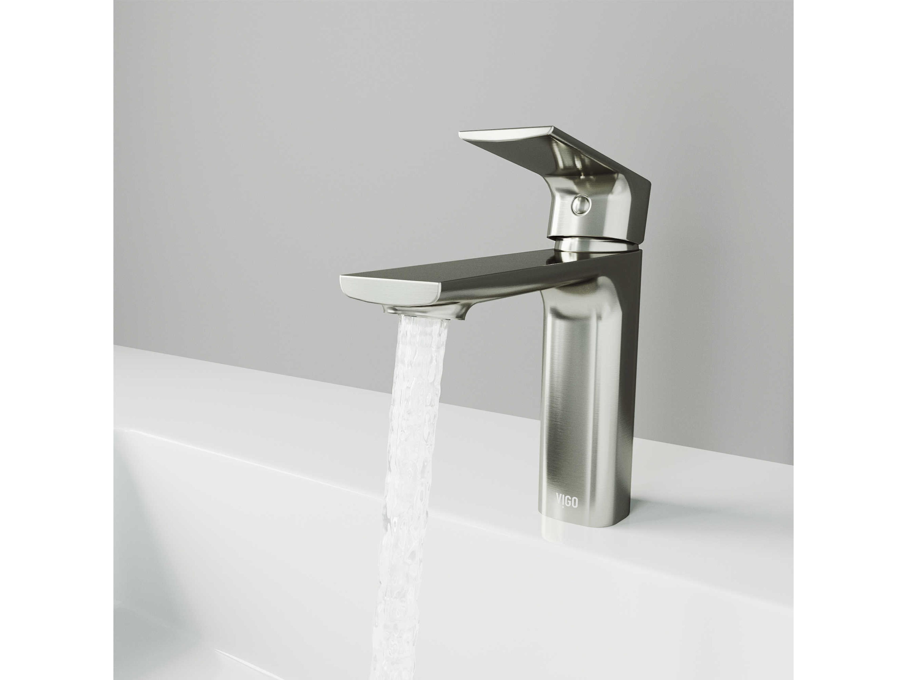 Vigo Davidson Brushed Nickel 1-Handle Vessel Bathroom Faucet