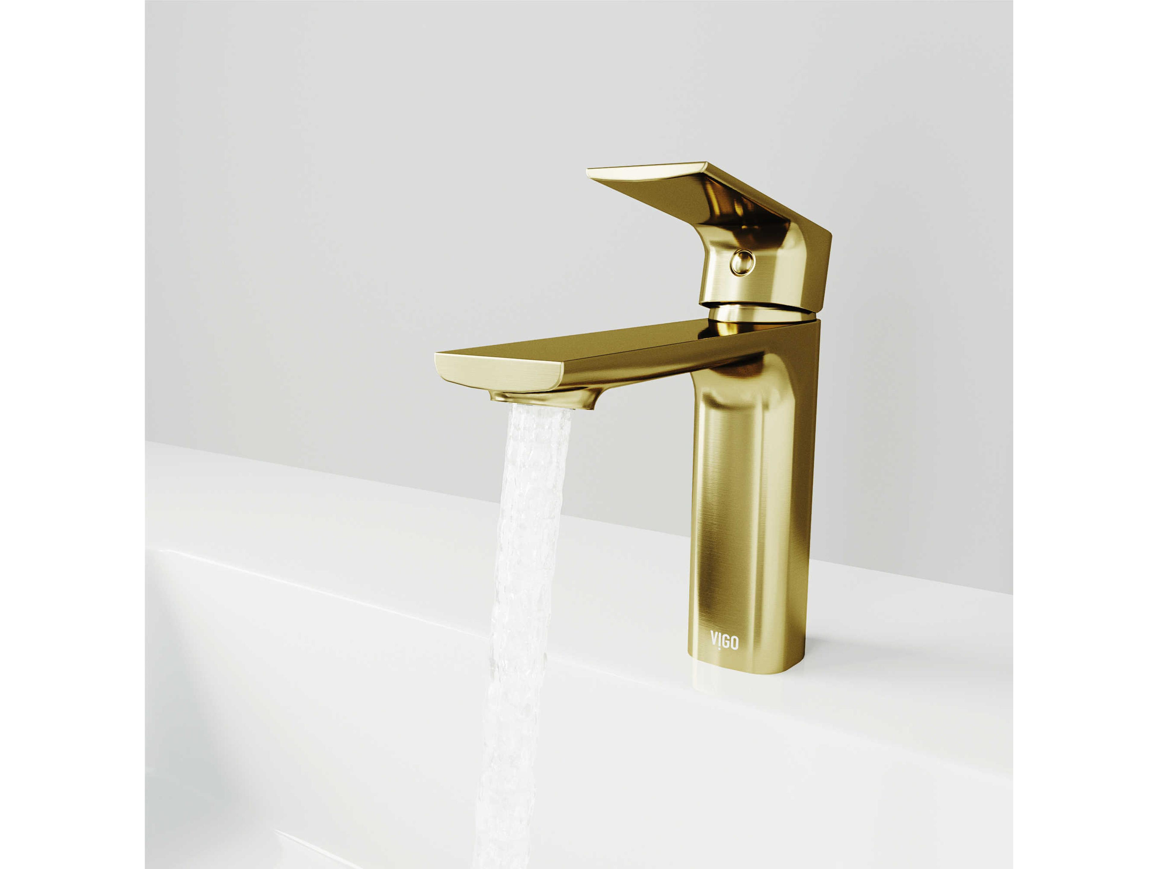 Vigo Davidson Matte Brushed Gold Bathroom Faucet