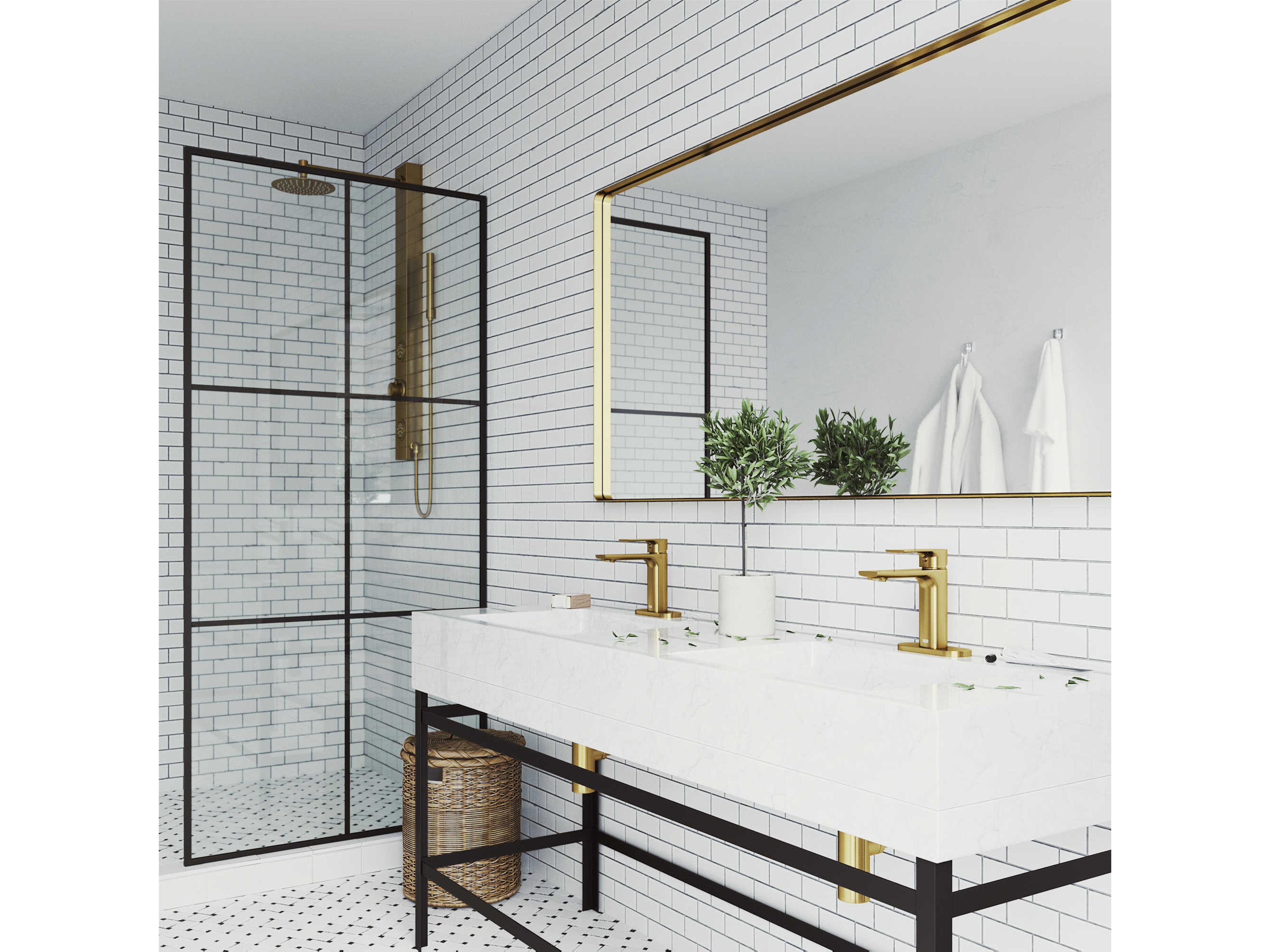 Vigo Davidson Matte Brushed Gold Bathroom Faucet