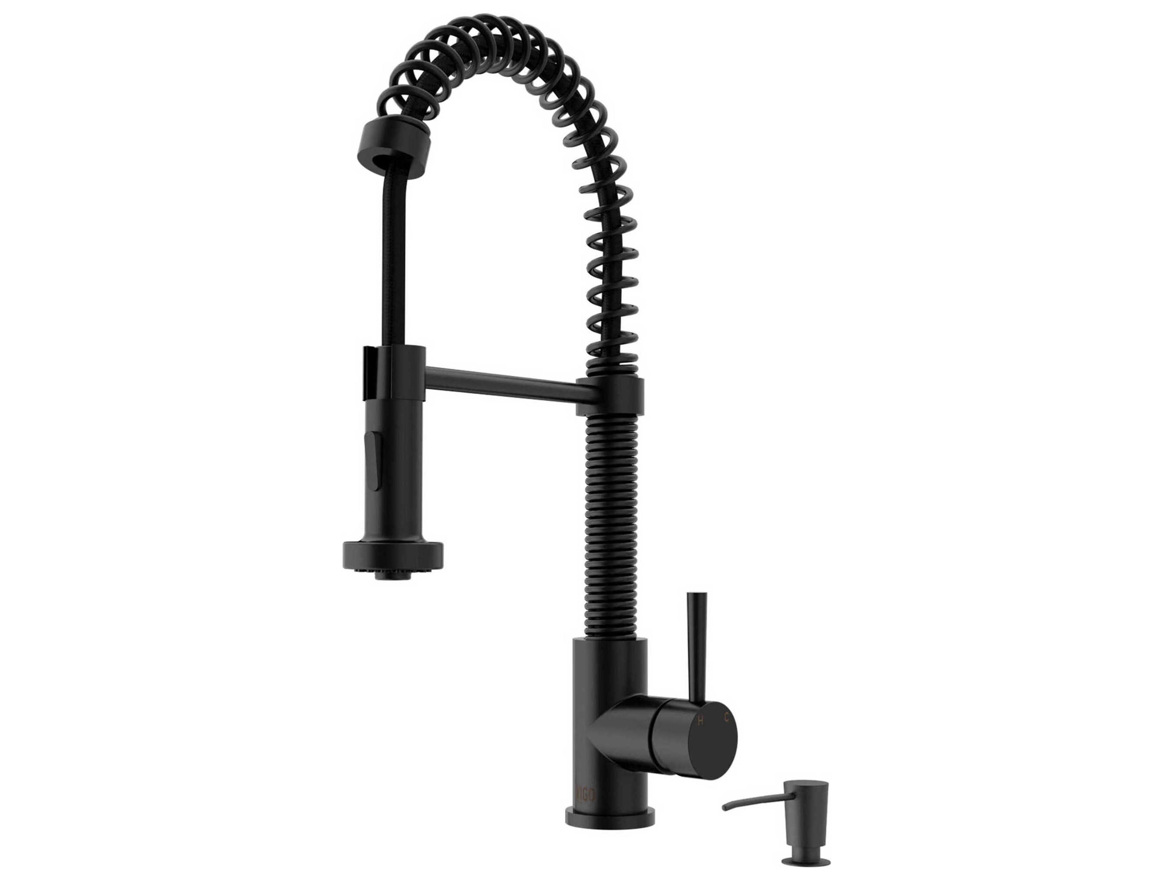 Vigo Edison Single Handle Pull-Down Sprayer Kitchen Faucet