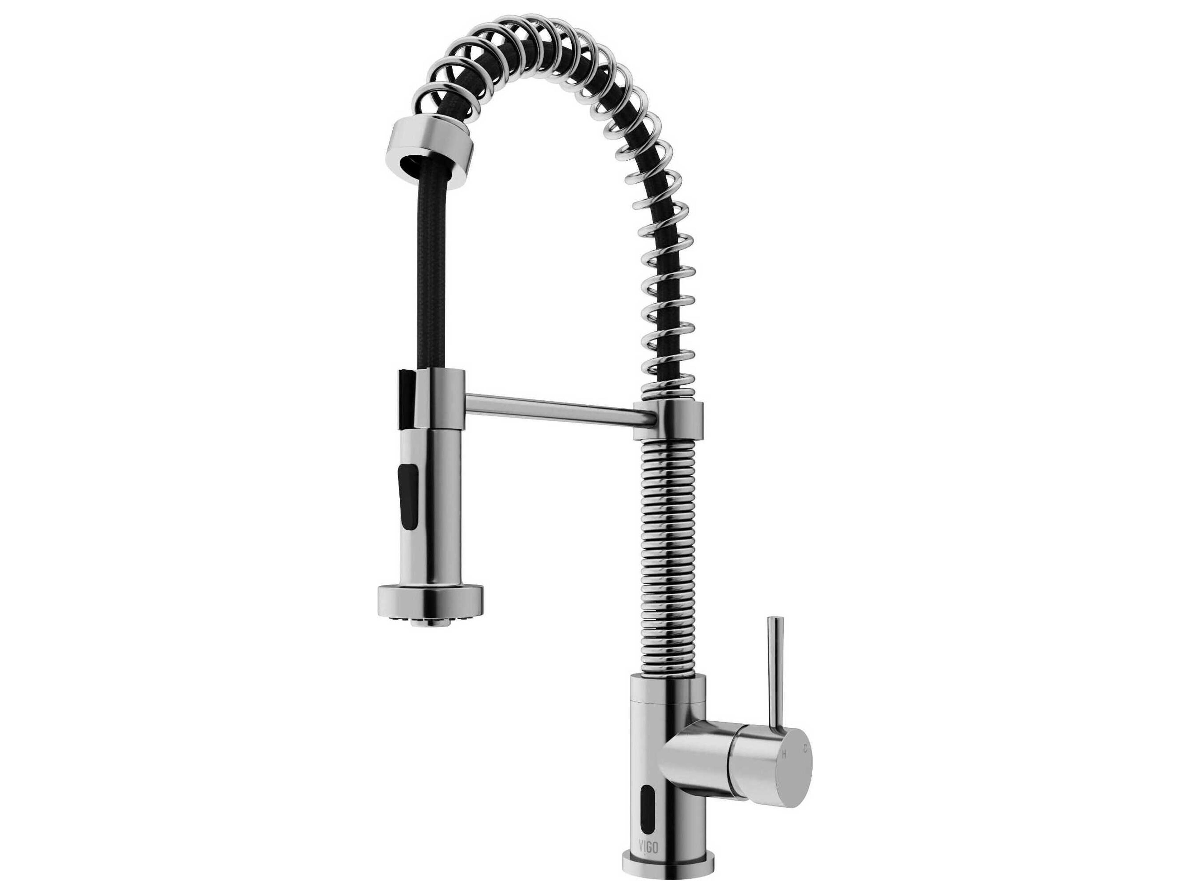 Vigo Edison Single Handle Pull-Down Sprayer Kitchen Faucet with Touchless Sensor