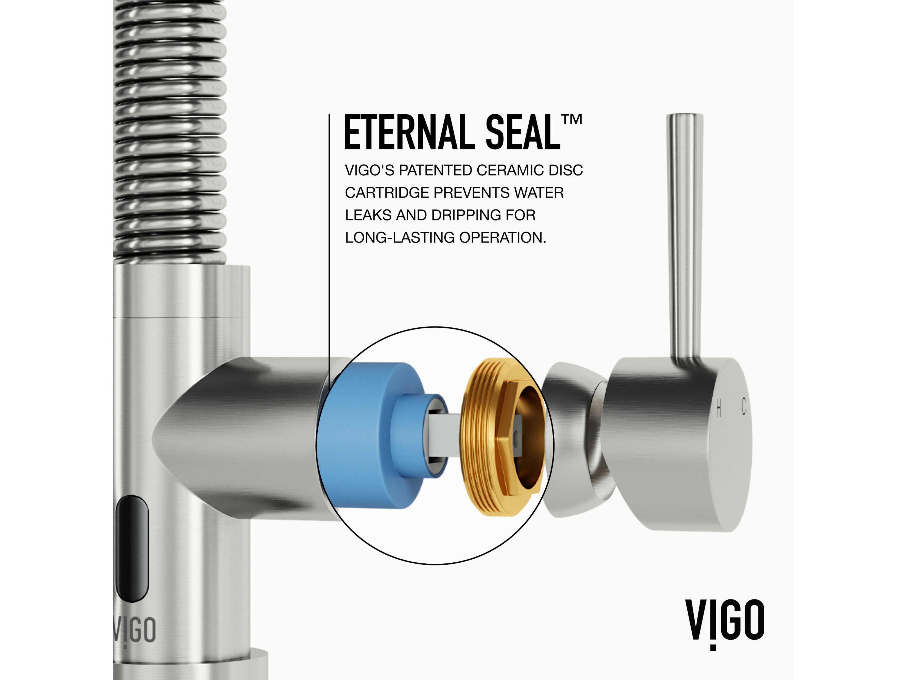 Vigo Edison Single Handle Pull-Down Sprayer Kitchen Faucet with Touchless Sensor