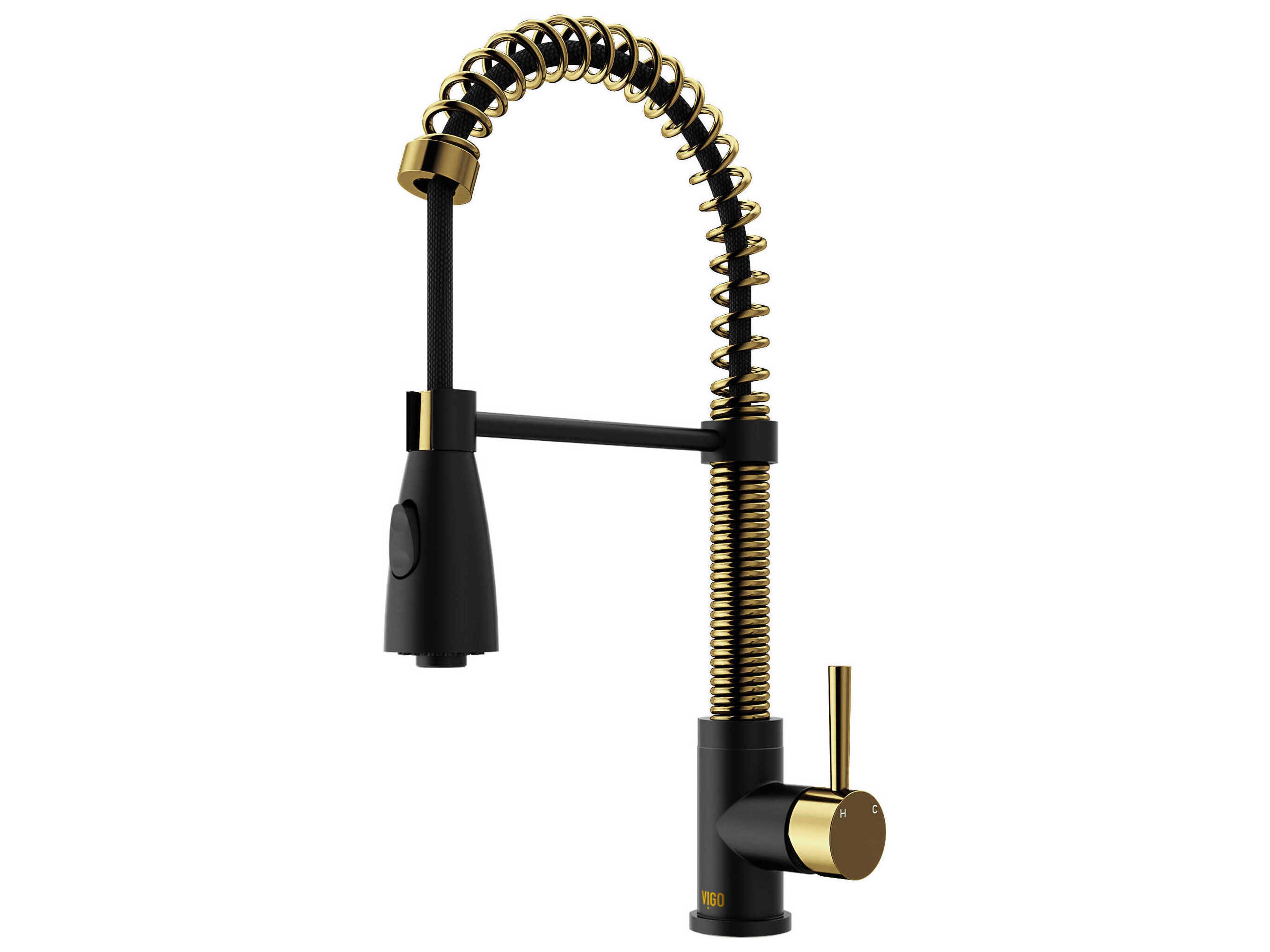 Vigo Brant Single Handle Pull-Down Sprayer Kitchen Faucet