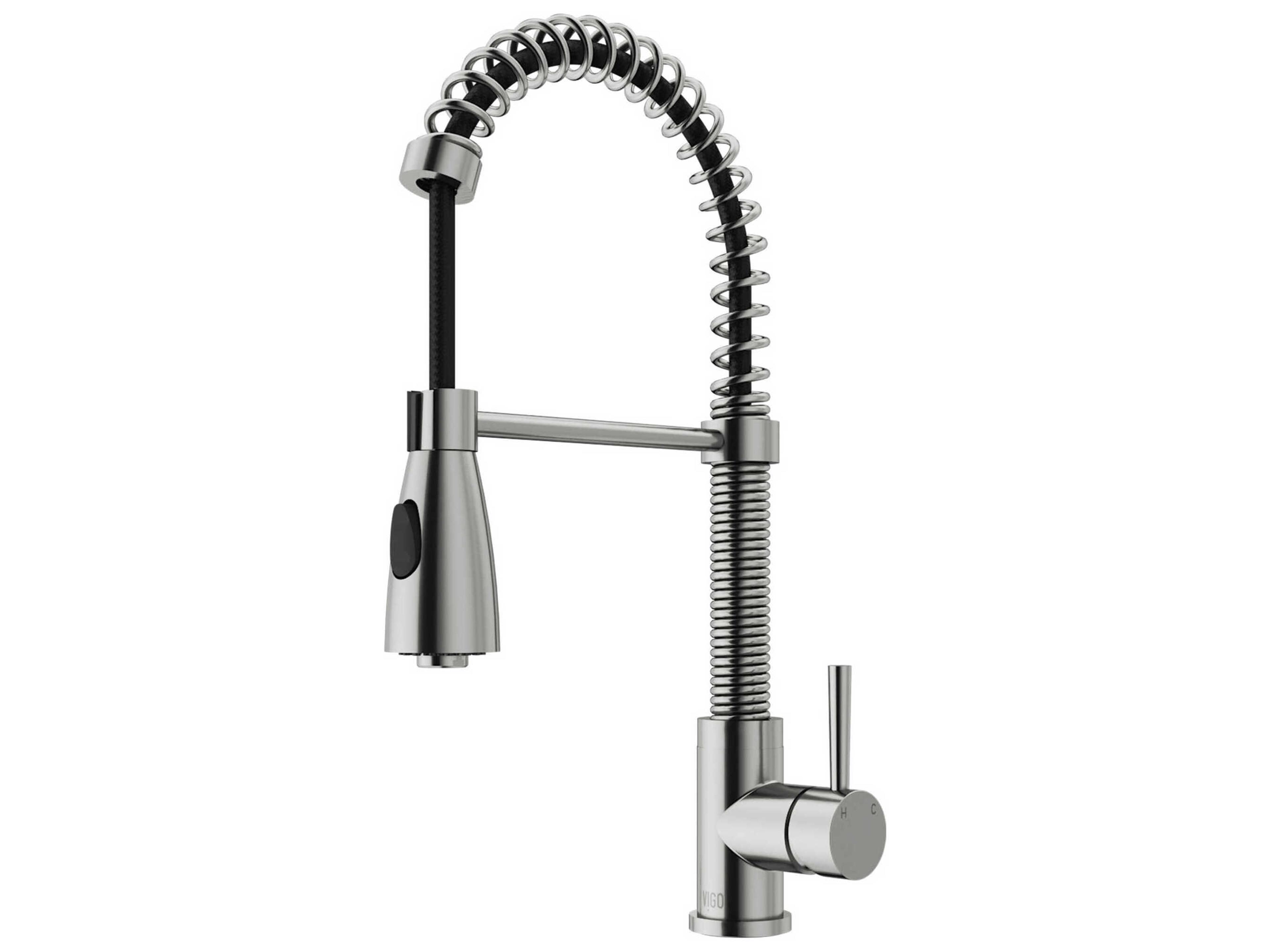 Vigo Brant Single Handle Pull-Down Sprayer Kitchen Faucet