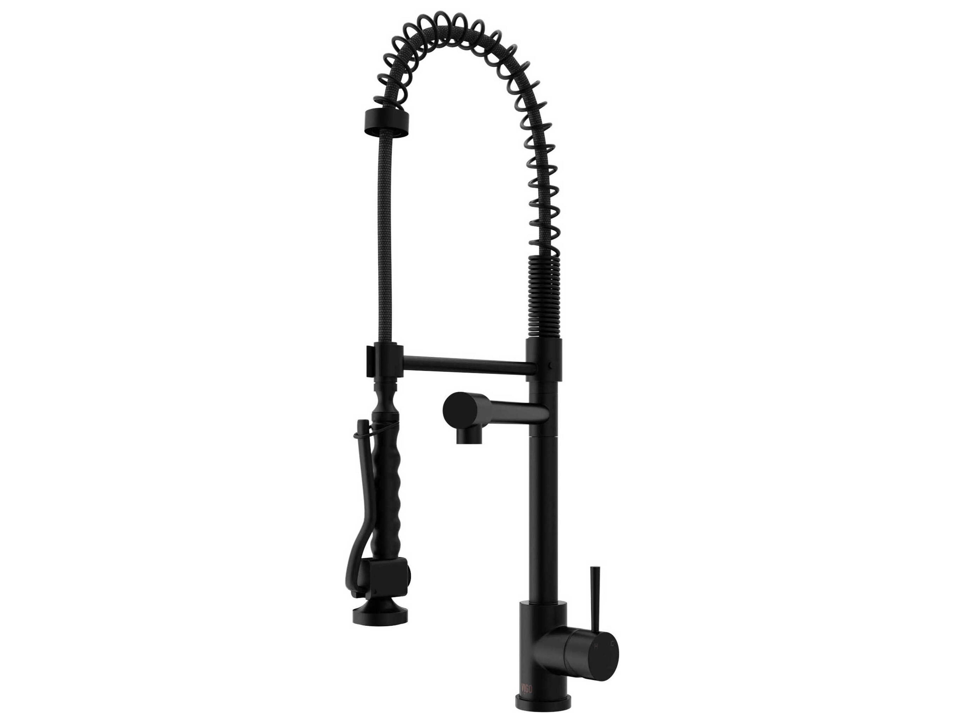 Vigo Zurich Single Handle Pull-Down Sprayer Kitchen Faucet