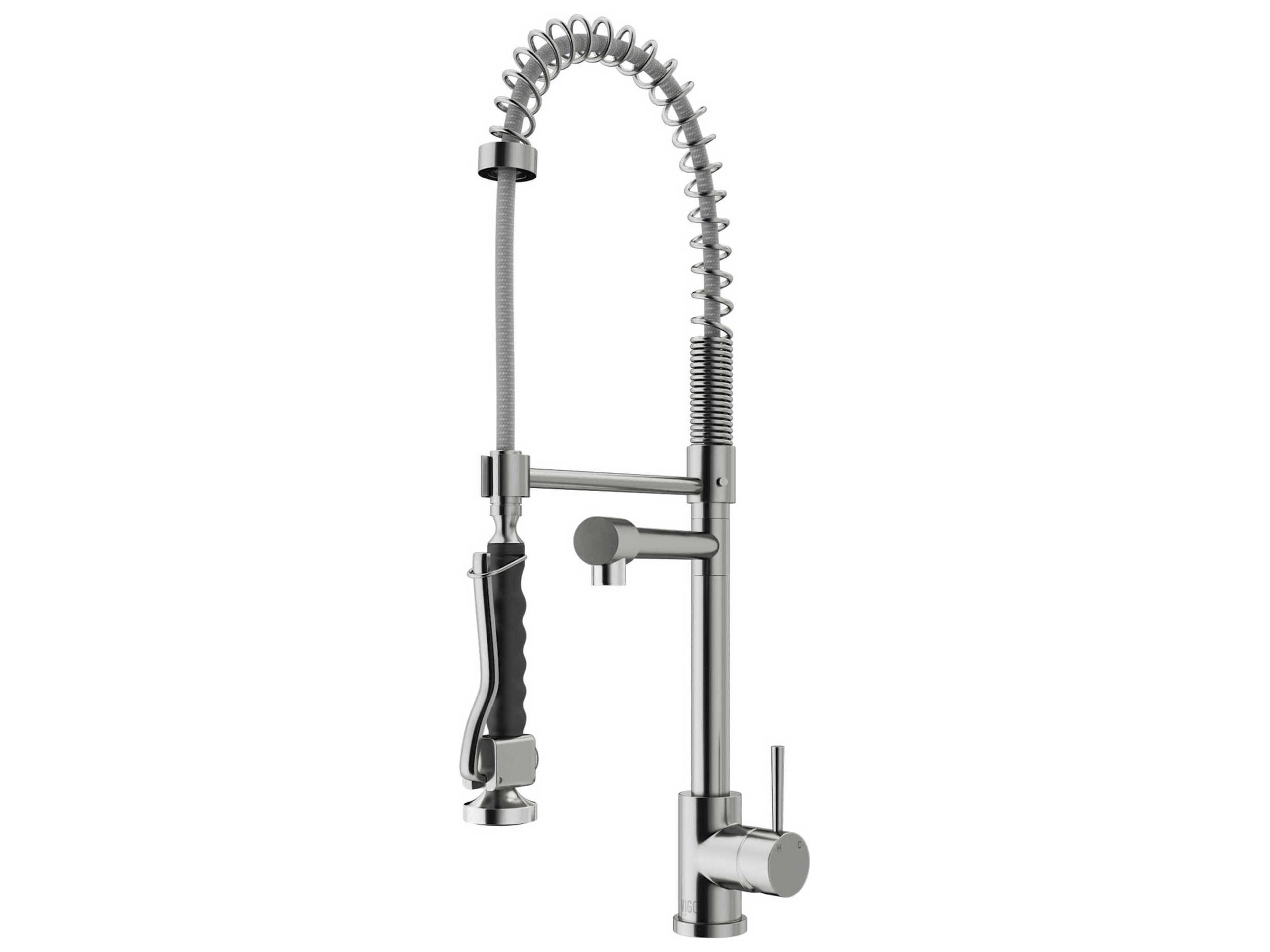 Vigo Zurich Single Handle Pull-Down Sprayer Kitchen Faucet