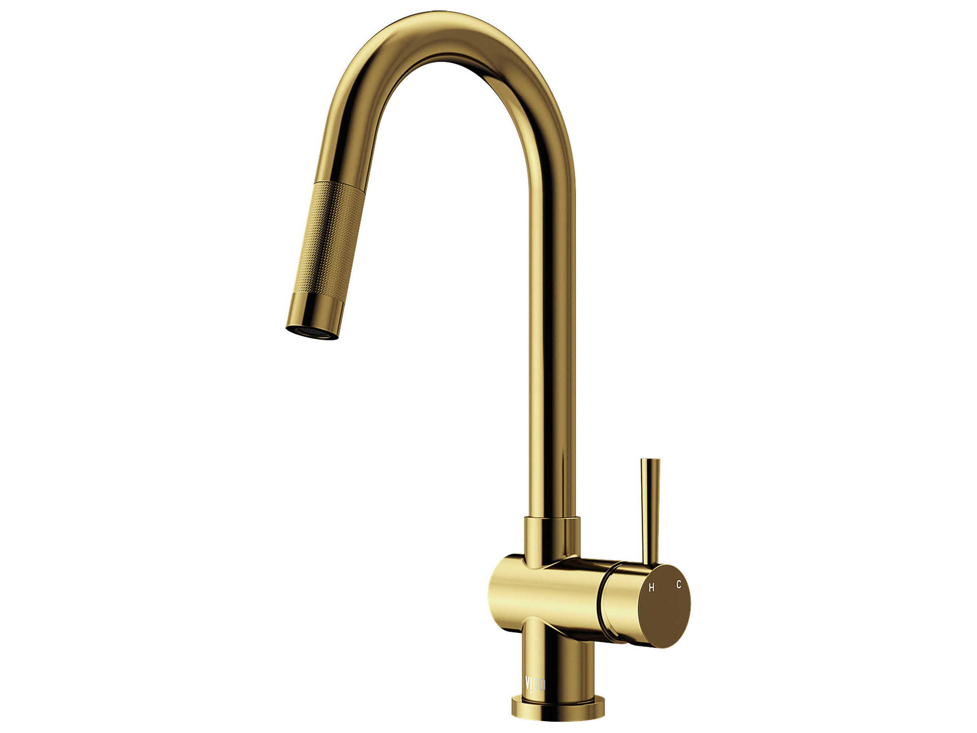 Vigo Gramercy Single Handle Pull-Down Spout Kitchen Faucet