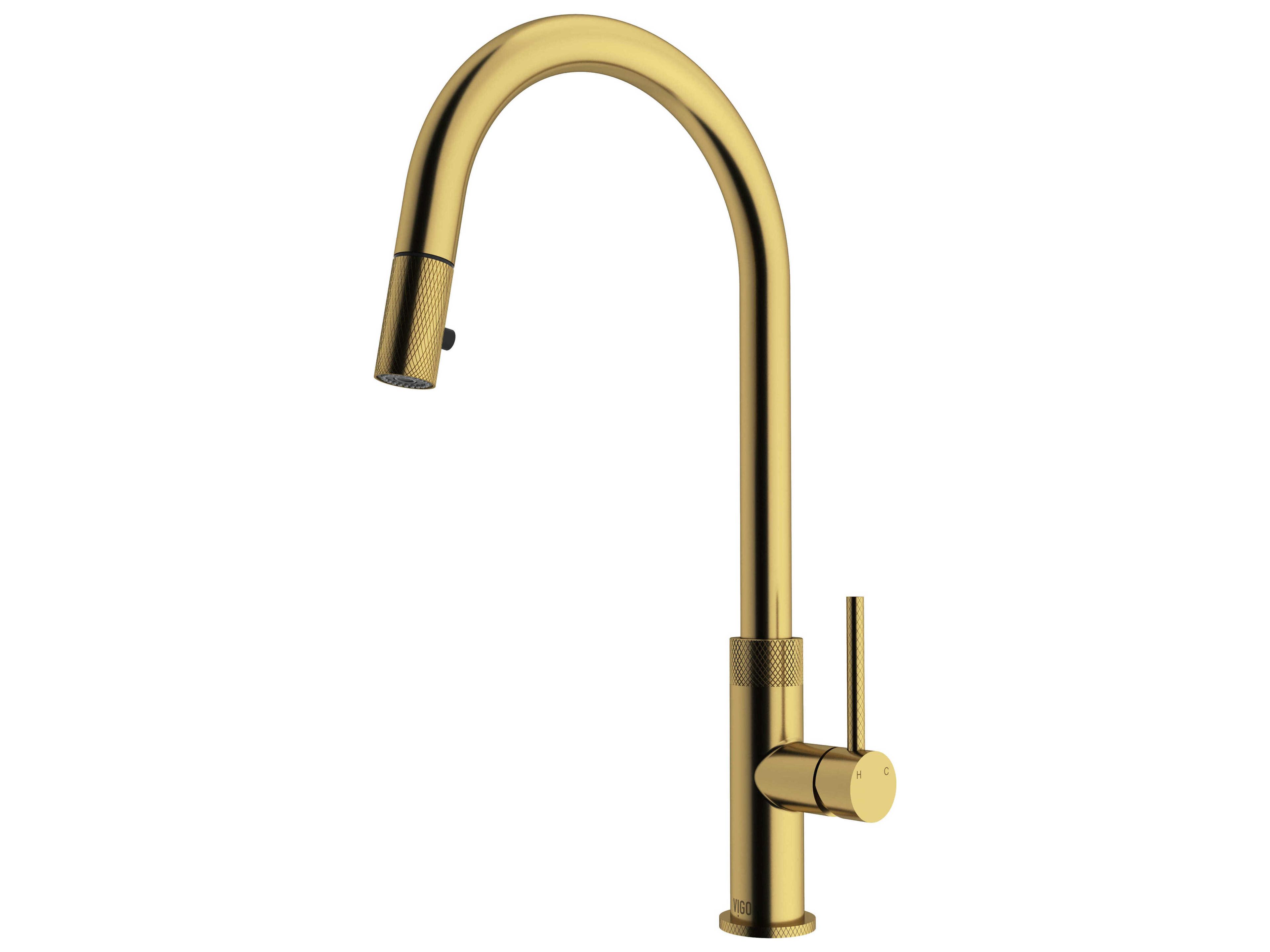 Vigo Bristol Single Handle Pull-Down Sprayer Kitchen Faucet