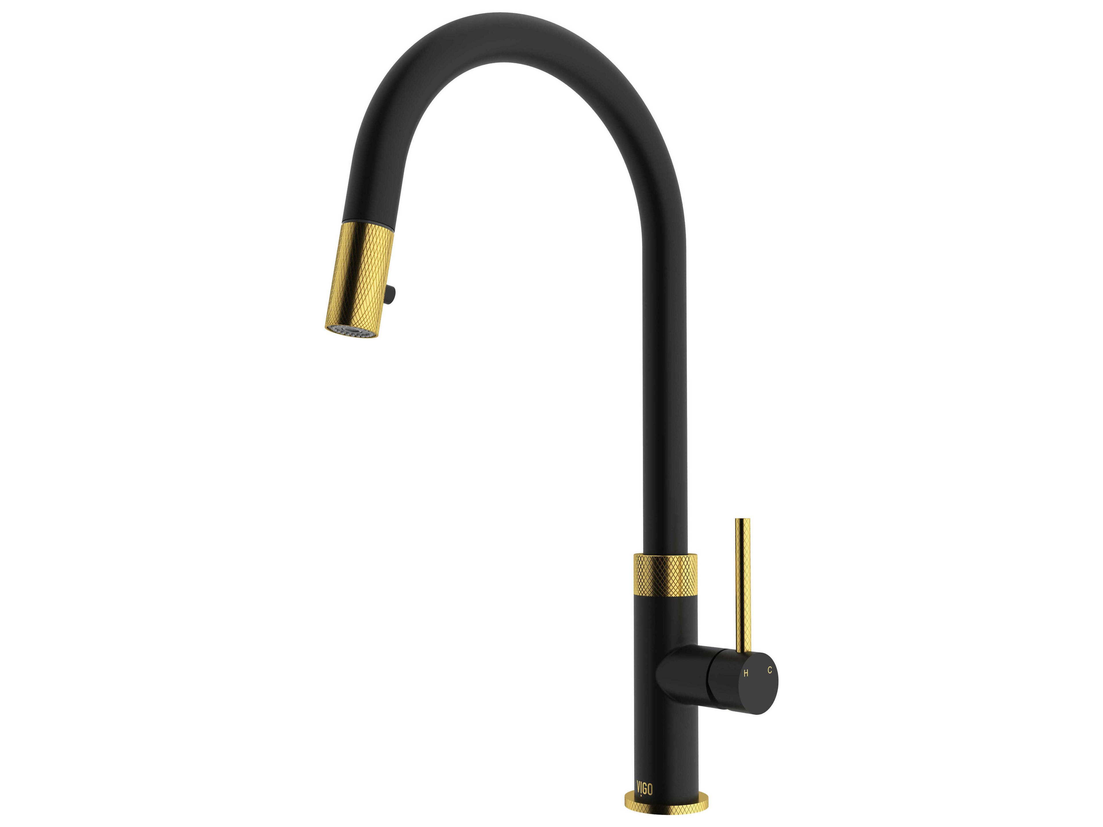 Vigo Bristol Single Handle Pull-Down Sprayer Kitchen Faucet