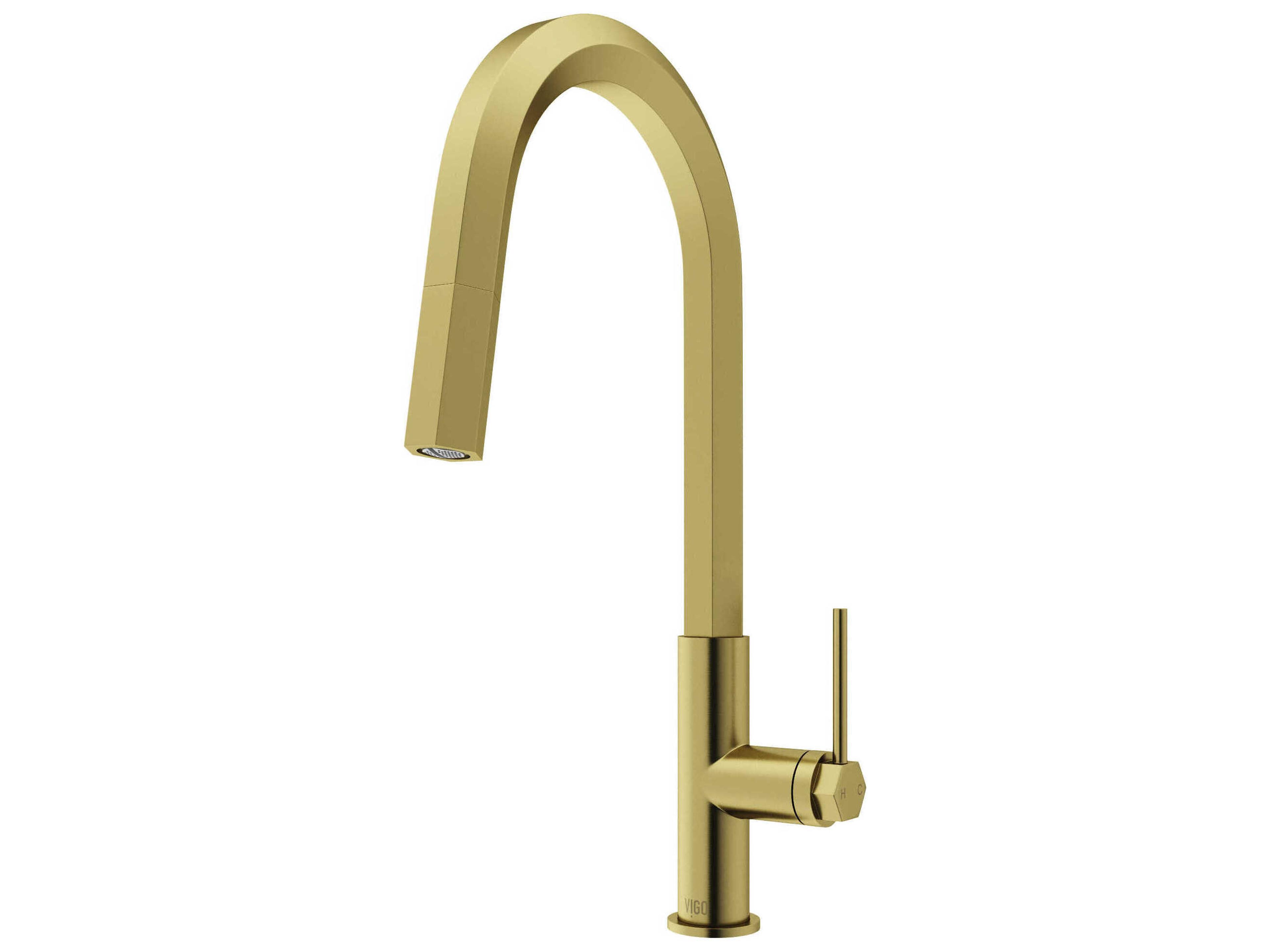 Vigo Hart Hexad Single Handle Pull-Down Spout Kitchen Faucet