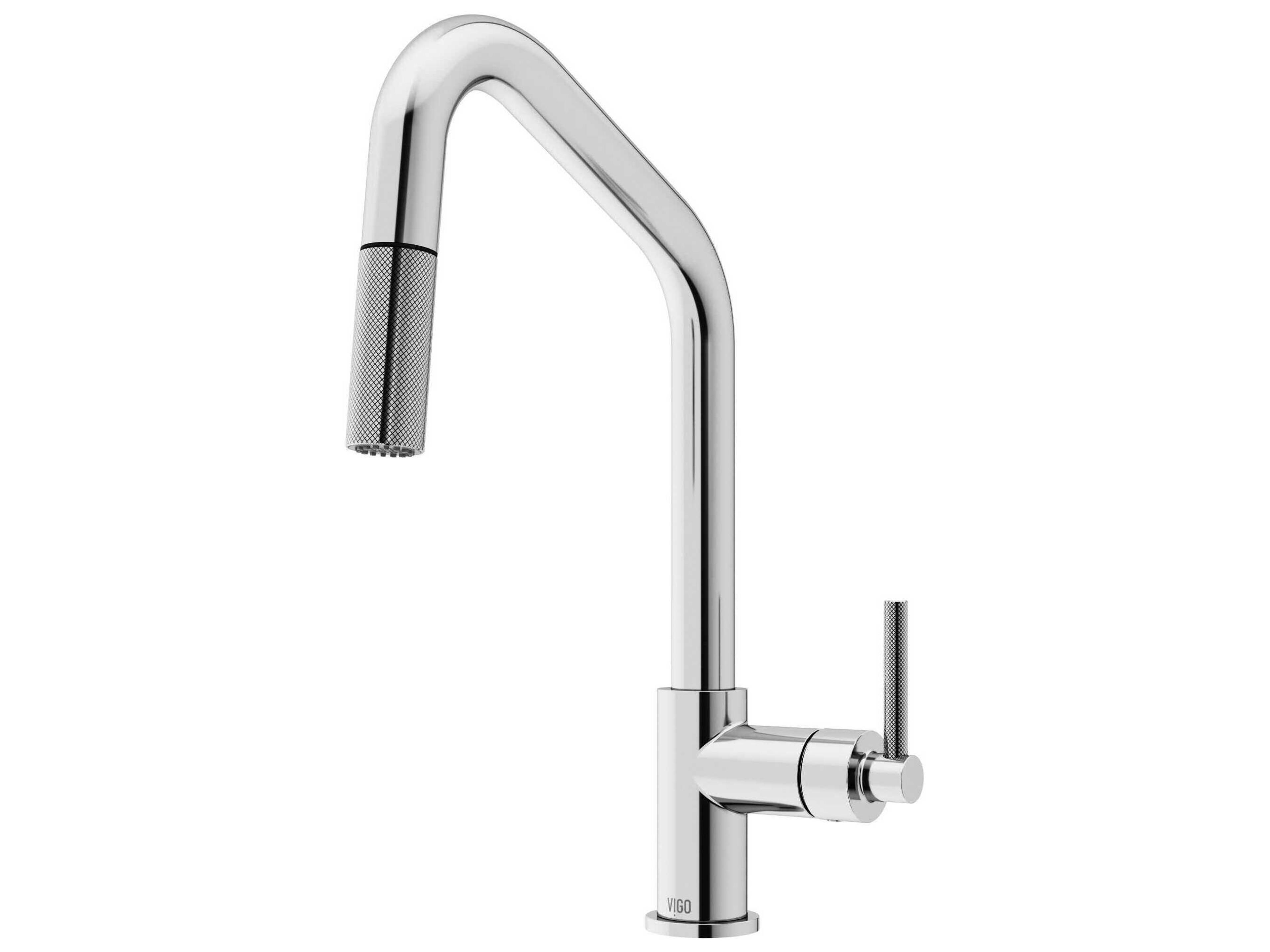 Utopia Chrome Single Handle Pull-Down Sprayer Kitchen Faucet