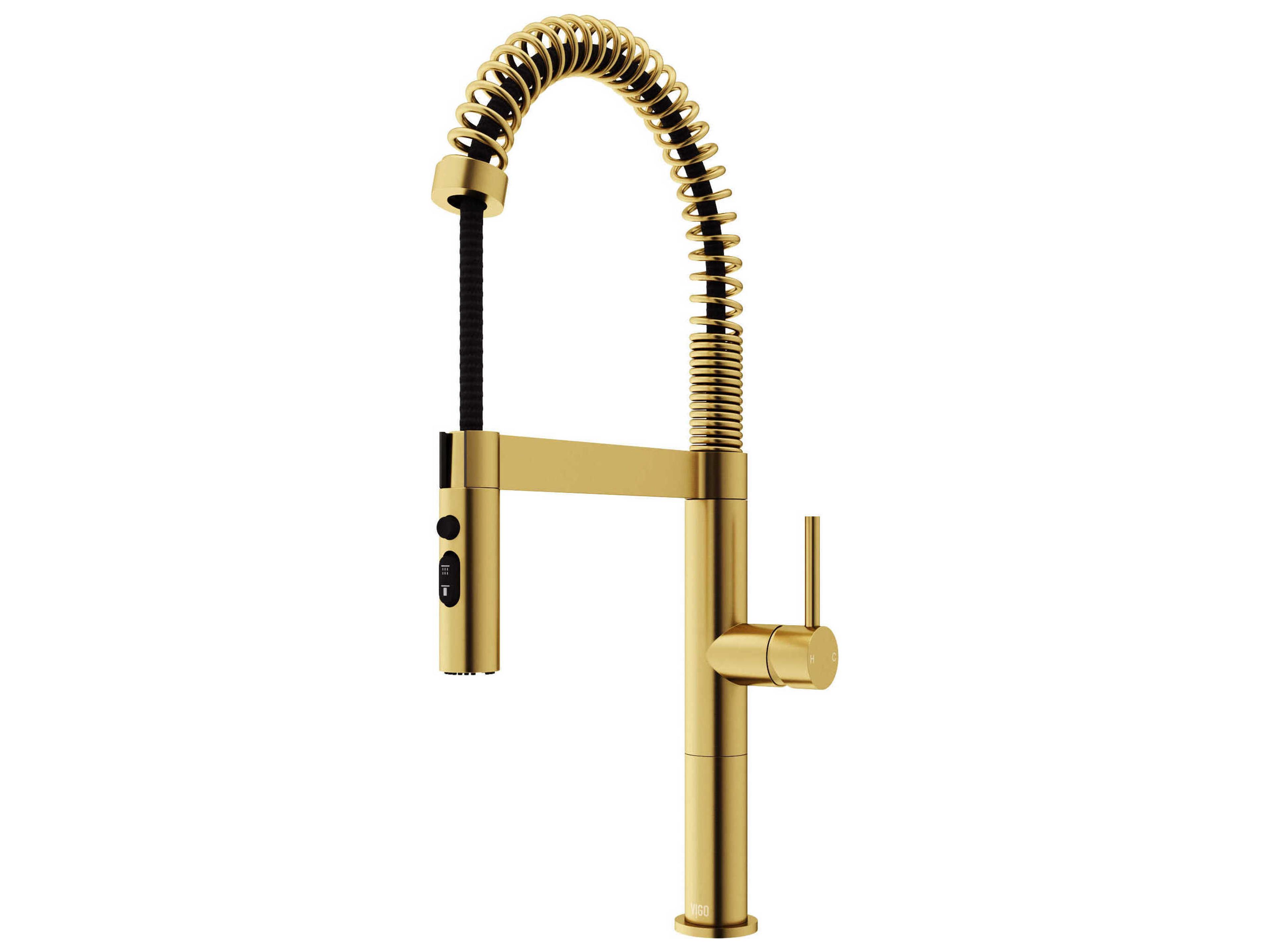 Vigo Edison Single Handle Pull-Down Sprayer Kitchen Faucet