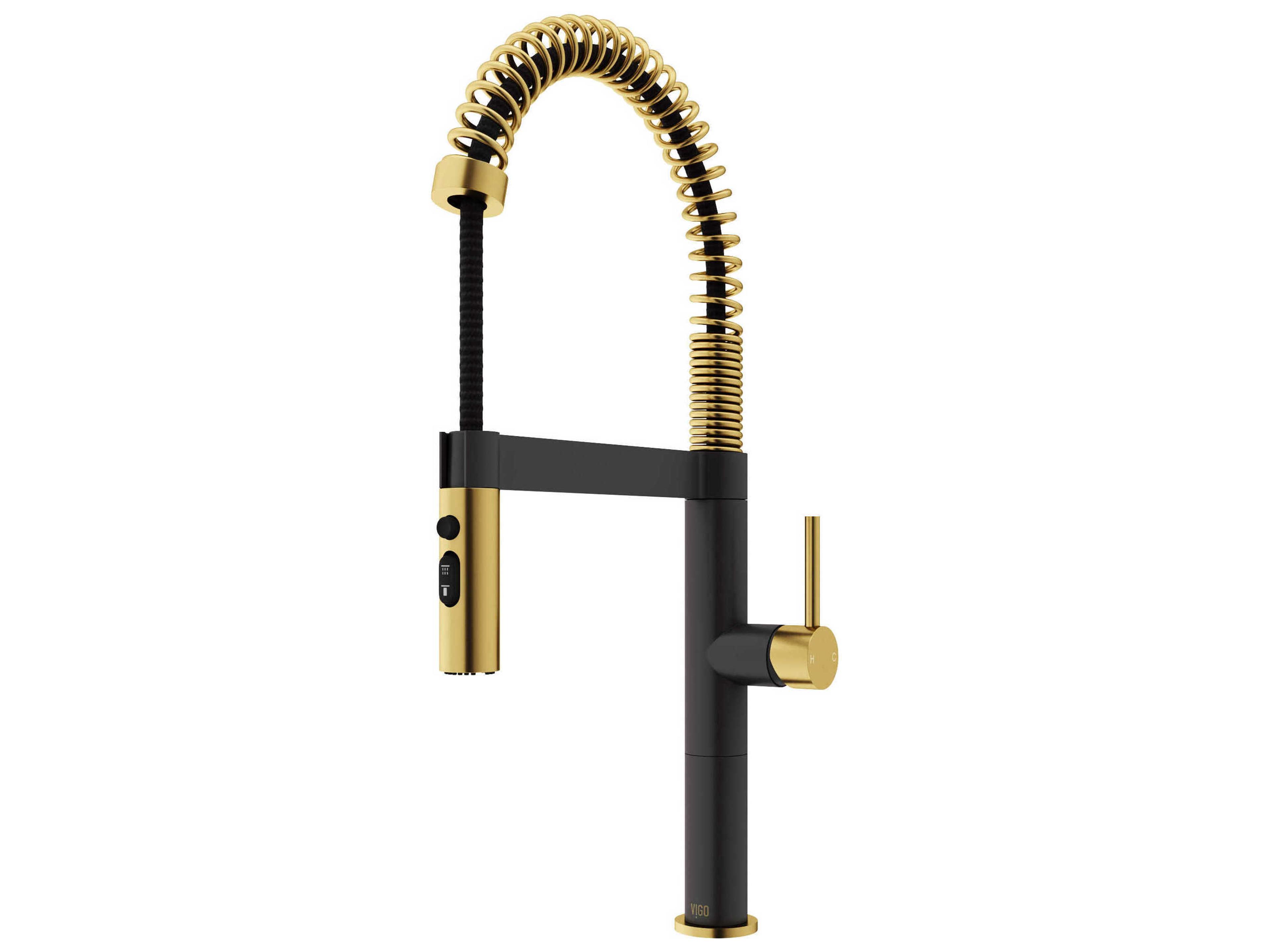 Vigo Edison Single Handle Pull-Down Sprayer Kitchen Faucet