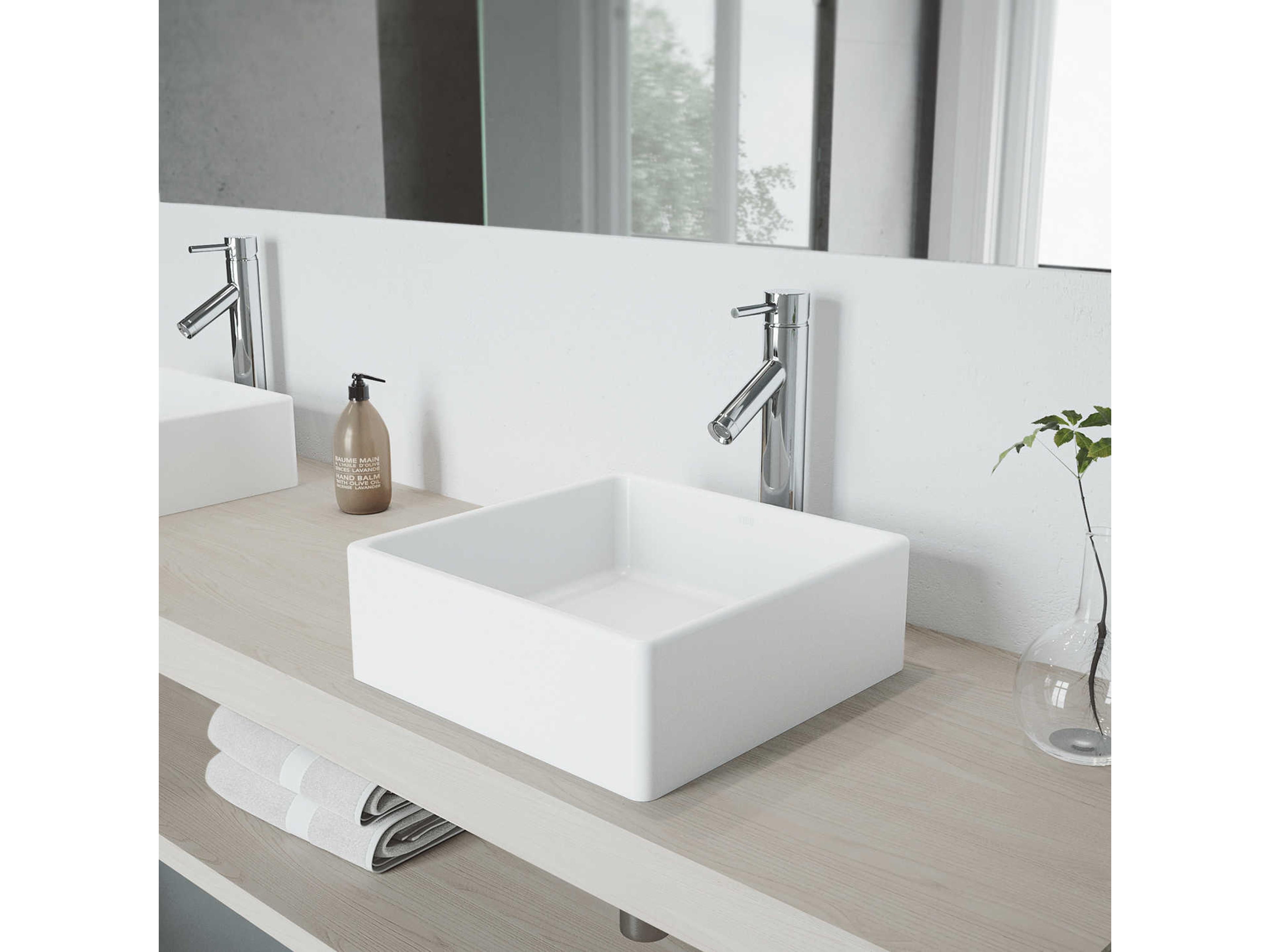 Vigo Dior Chrome 1-Handle Vessel Bathroom Faucet