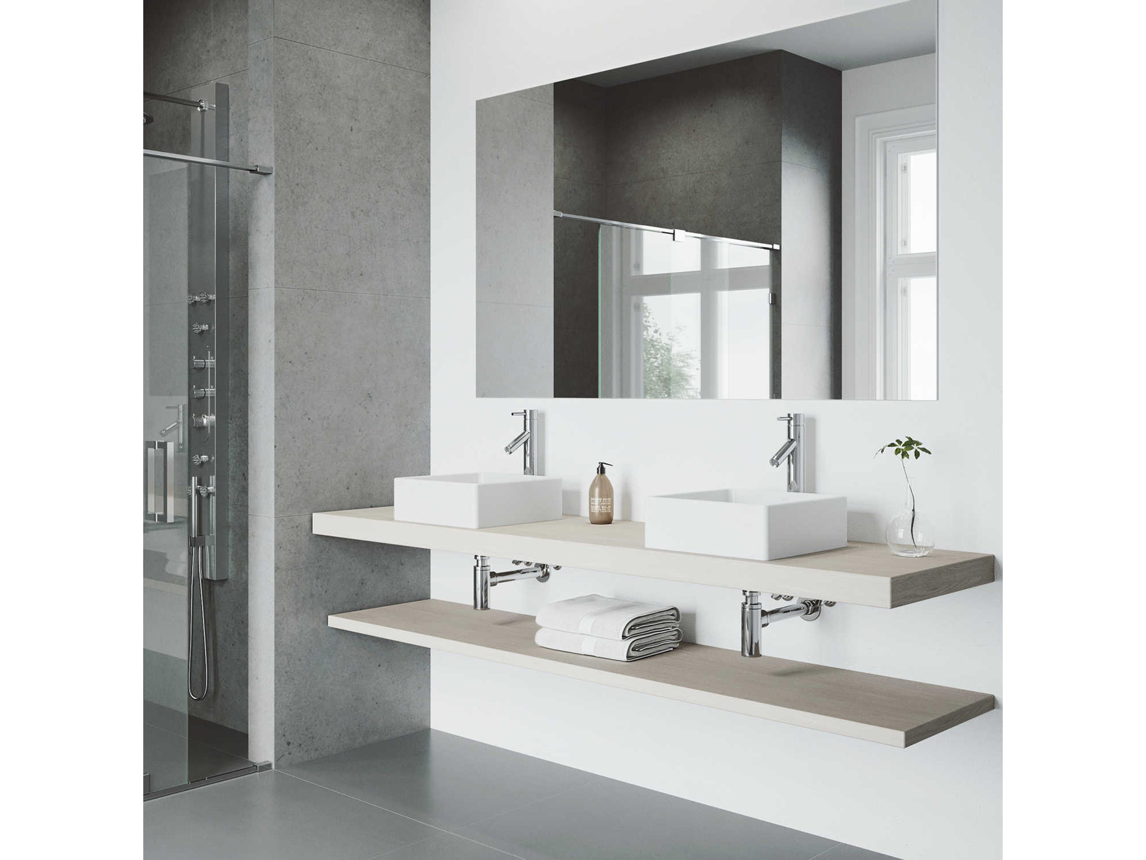 Vigo Dior Chrome 1-Handle Vessel Bathroom Faucet