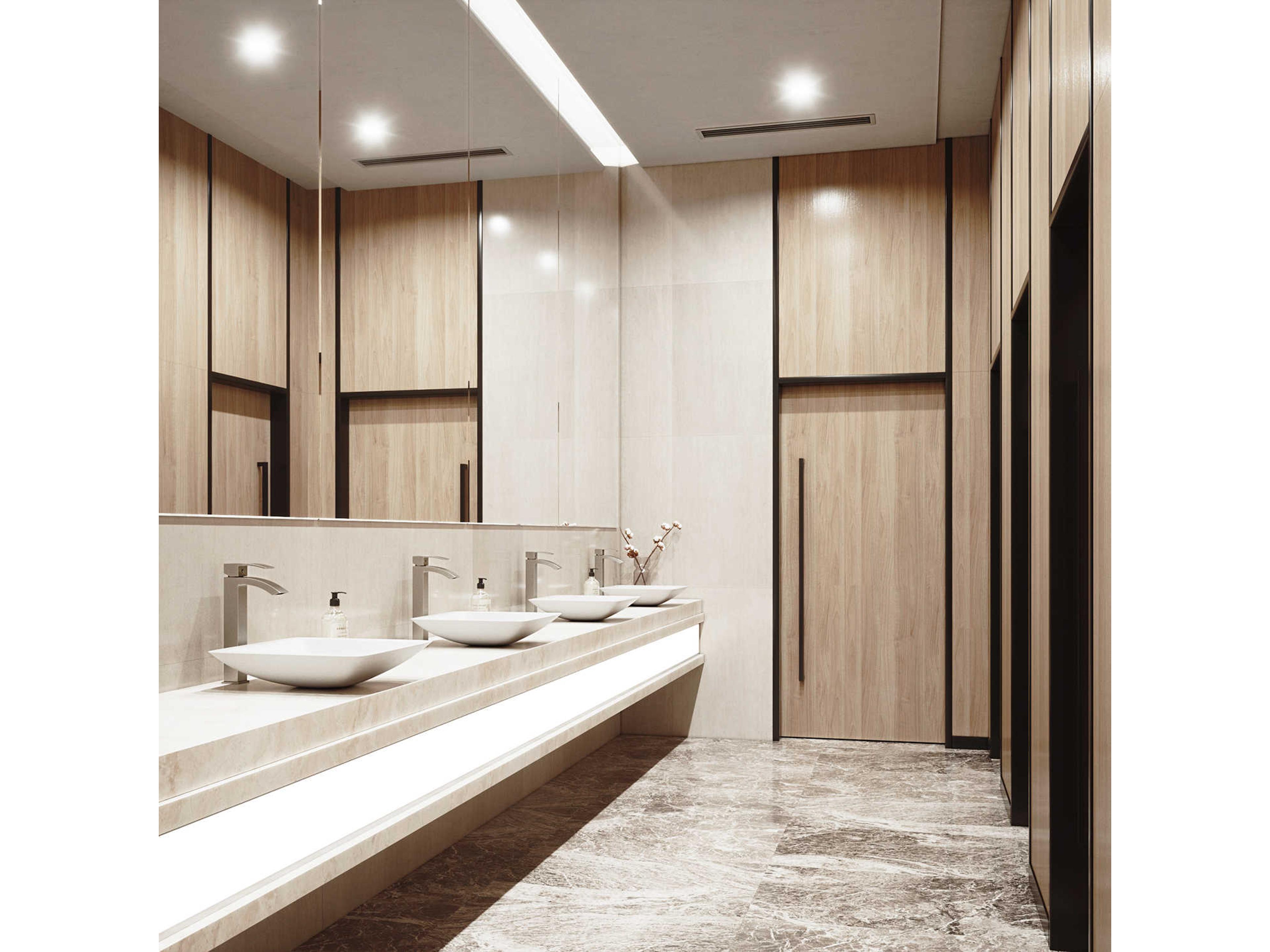 Vigo Duris Brushed Nickel 1-Handle Vessel Waterfall Bathroom Faucet