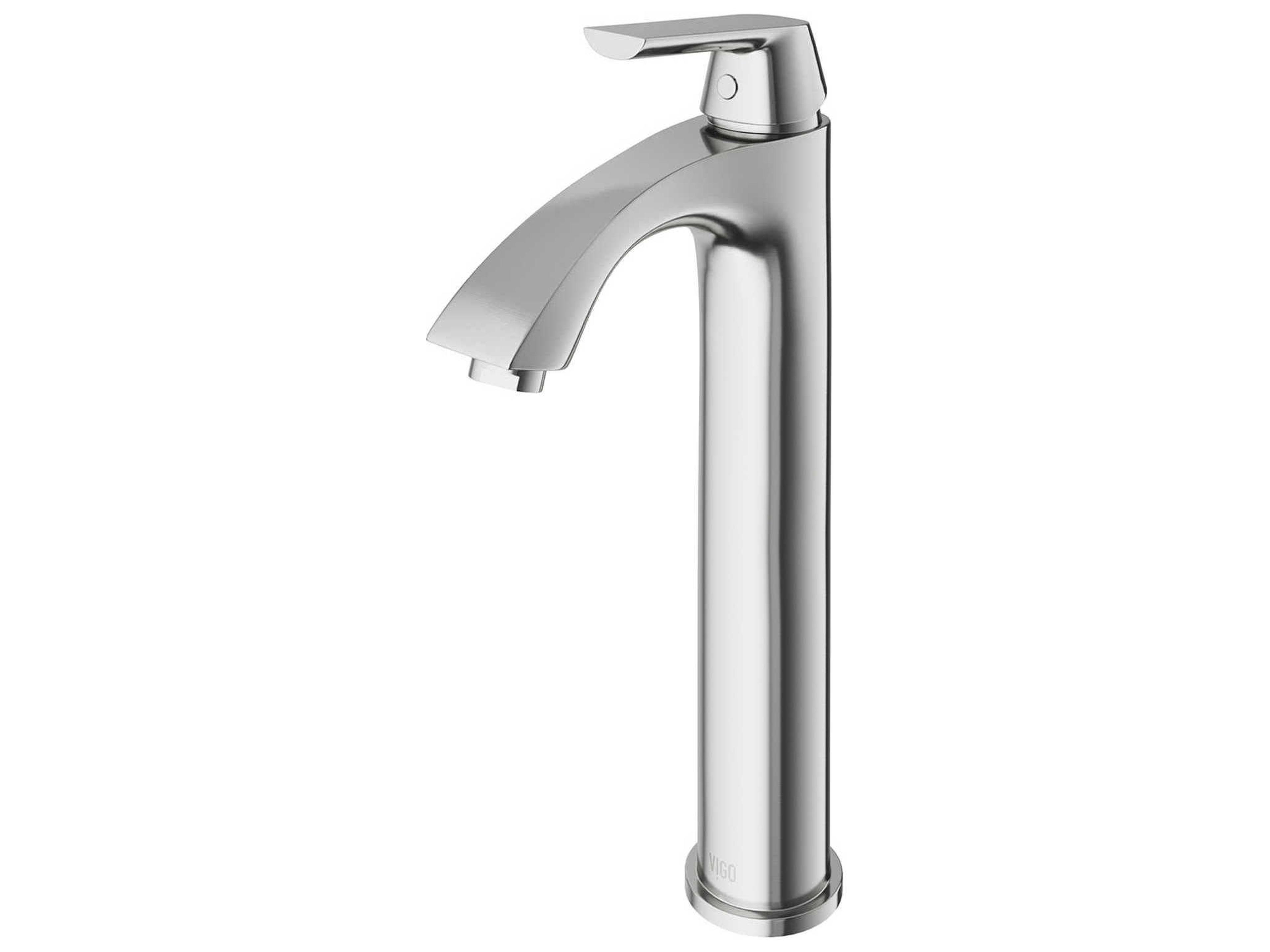 Linus Brushed Nickel 1-Handle Vessel Bathroom Faucet