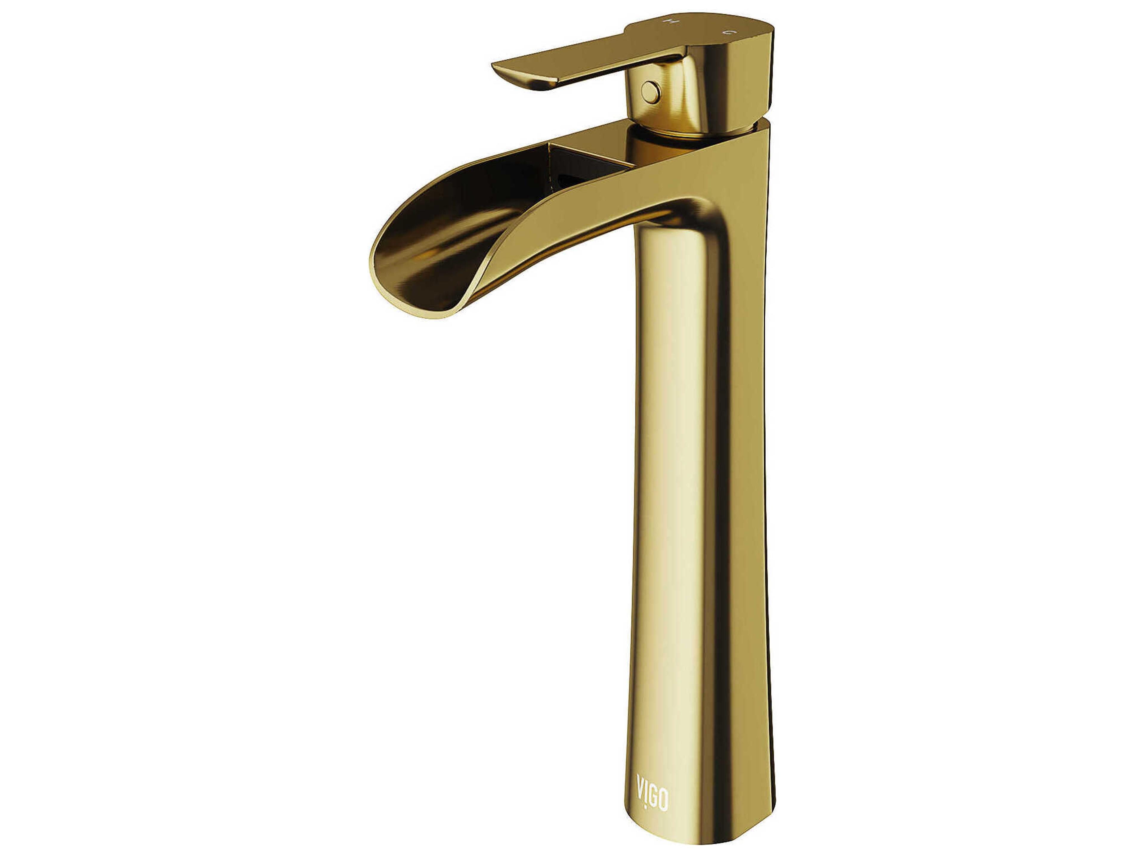 Niko Matte Brushed Gold Vessel Bathroom Faucet