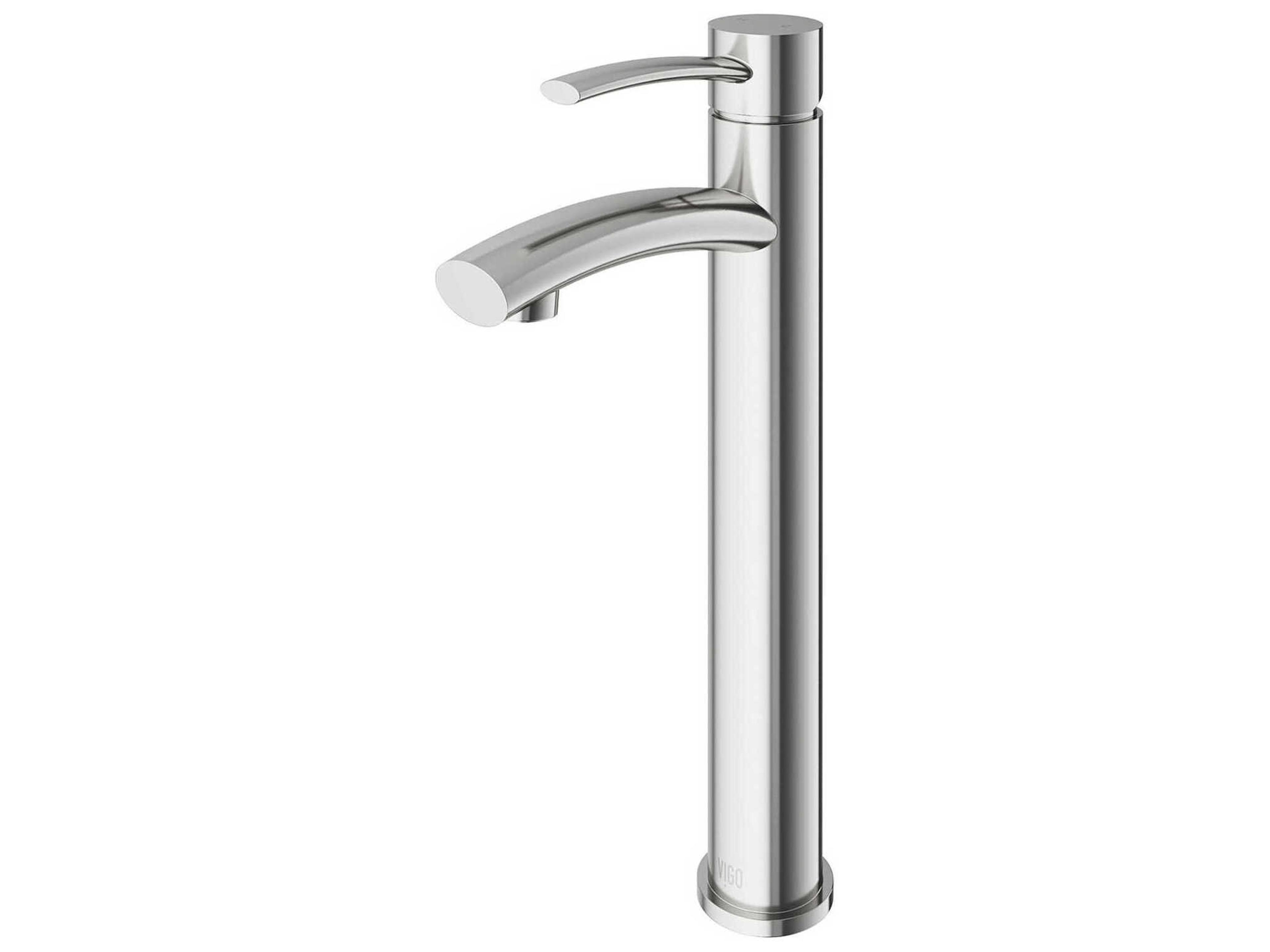 Milo Brushed Nickel Single Handle Bathroom Vessel Faucet